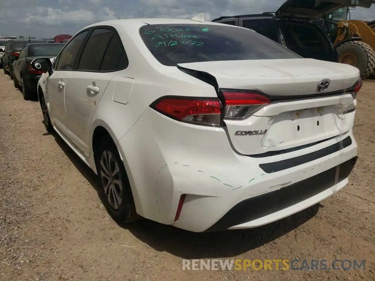 3 Photograph of a damaged car JTDEAMDEXMJ028923 TOYOTA COROLLA 2021