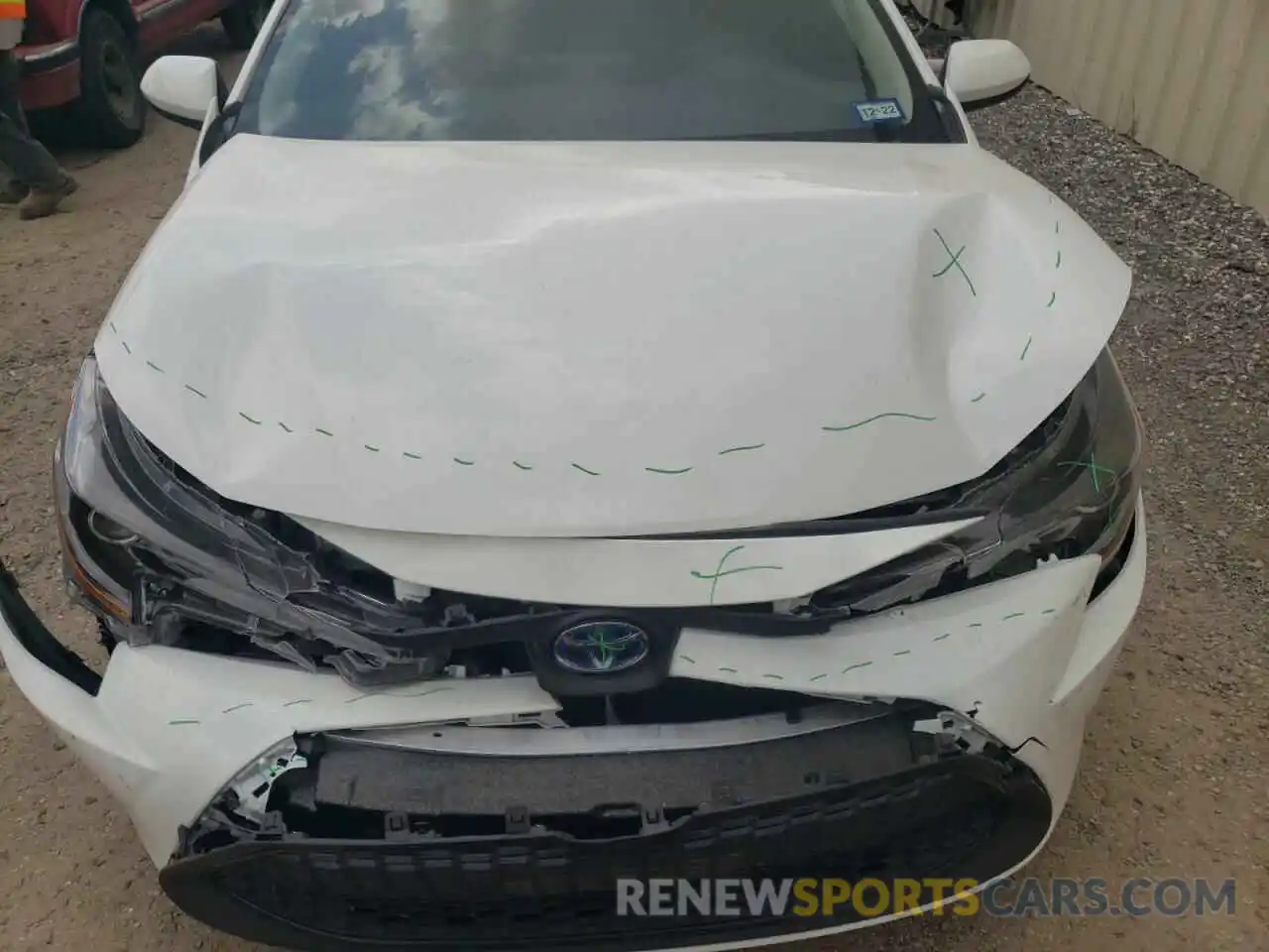 7 Photograph of a damaged car JTDEAMDEXMJ028923 TOYOTA COROLLA 2021