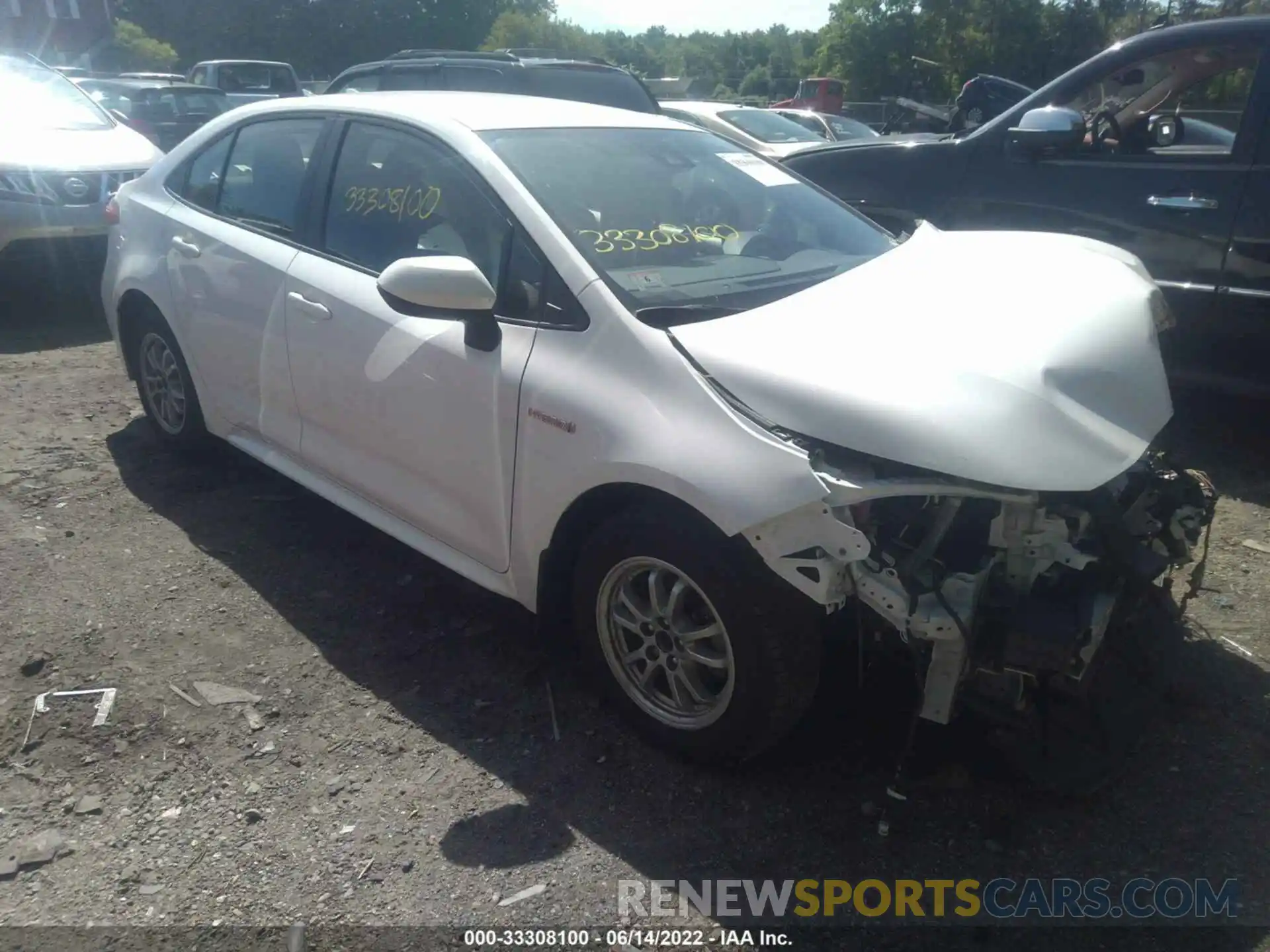 1 Photograph of a damaged car JTDEAMDEXMJ030106 TOYOTA COROLLA 2021