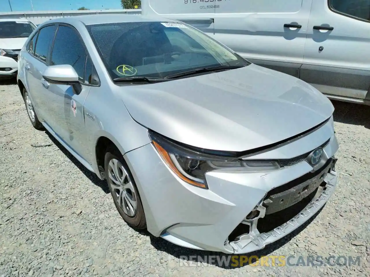 1 Photograph of a damaged car JTDEAMDEXMJ030249 TOYOTA COROLLA 2021