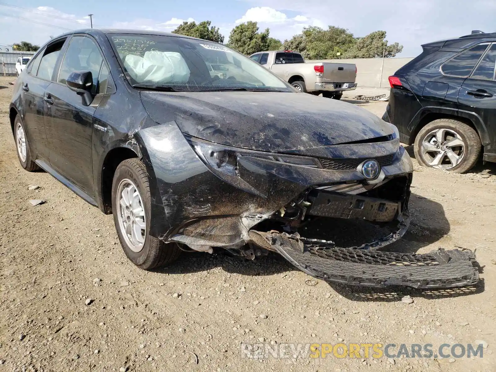 1 Photograph of a damaged car JTDEAMDEXMJ030350 TOYOTA COROLLA 2021