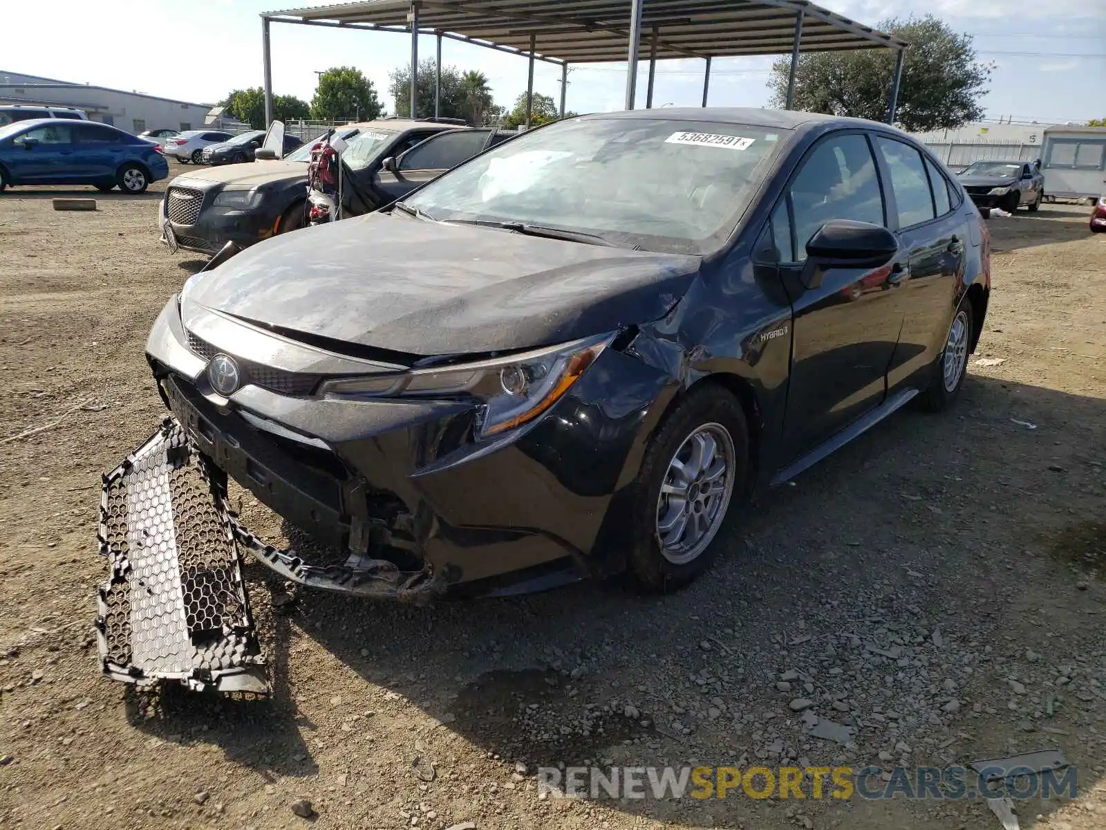 2 Photograph of a damaged car JTDEAMDEXMJ030350 TOYOTA COROLLA 2021