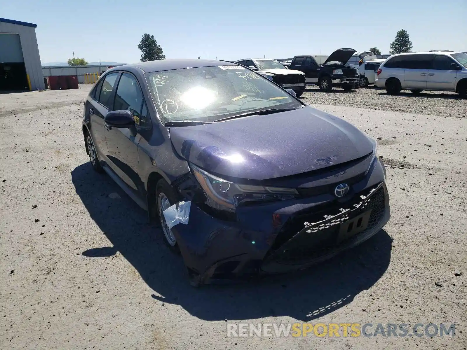 1 Photograph of a damaged car JTDEAMDEXMJ030607 TOYOTA COROLLA 2021