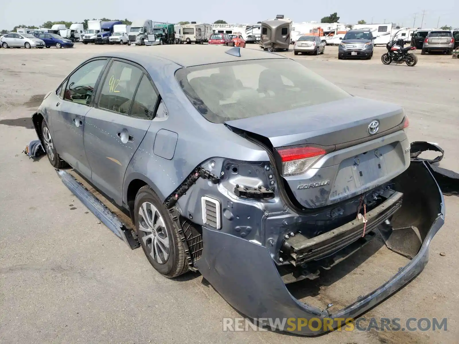 3 Photograph of a damaged car JTDEAMDEXMJ031532 TOYOTA COROLLA 2021