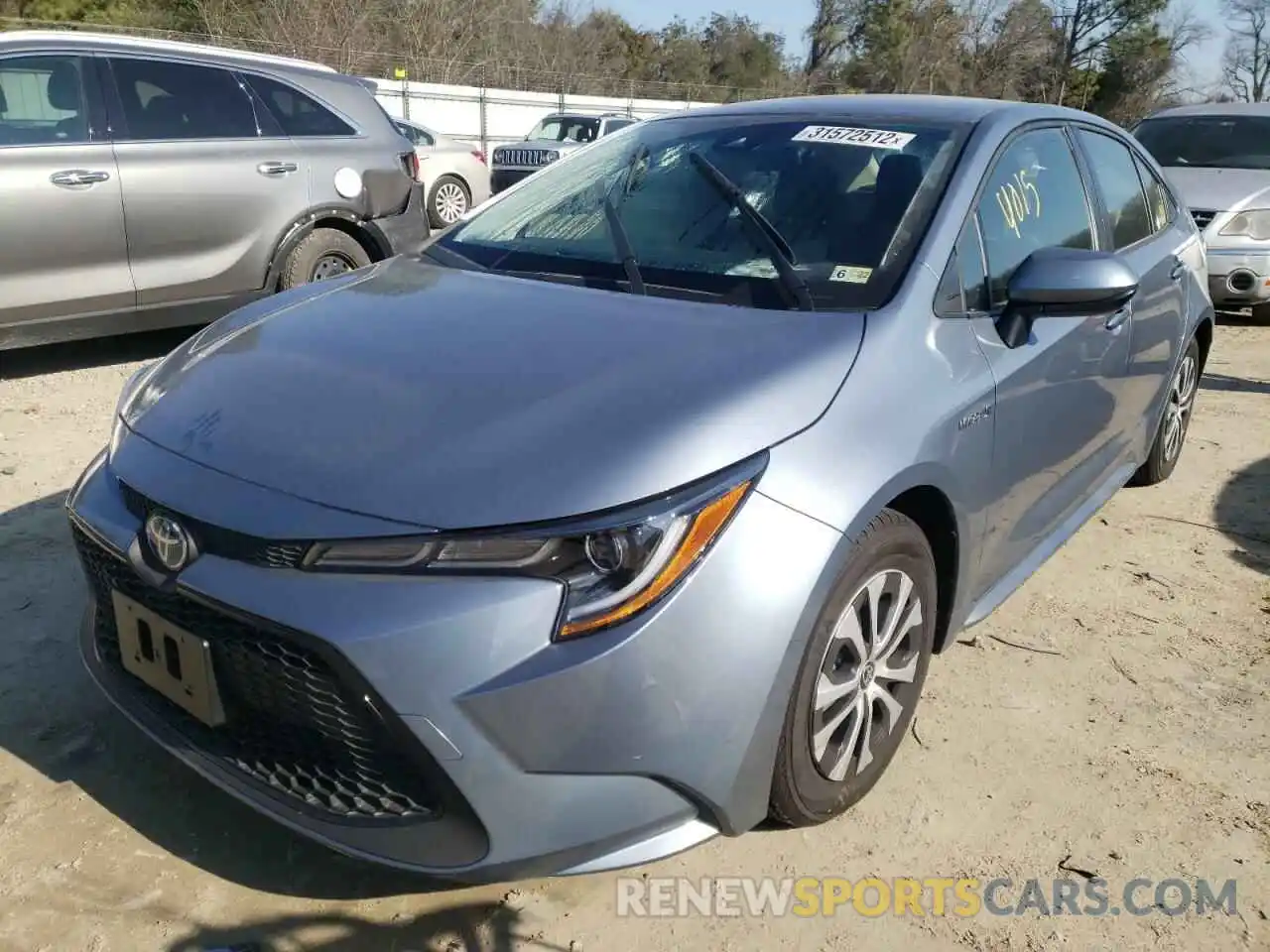 2 Photograph of a damaged car JTDEAMDEXMJ032213 TOYOTA COROLLA 2021