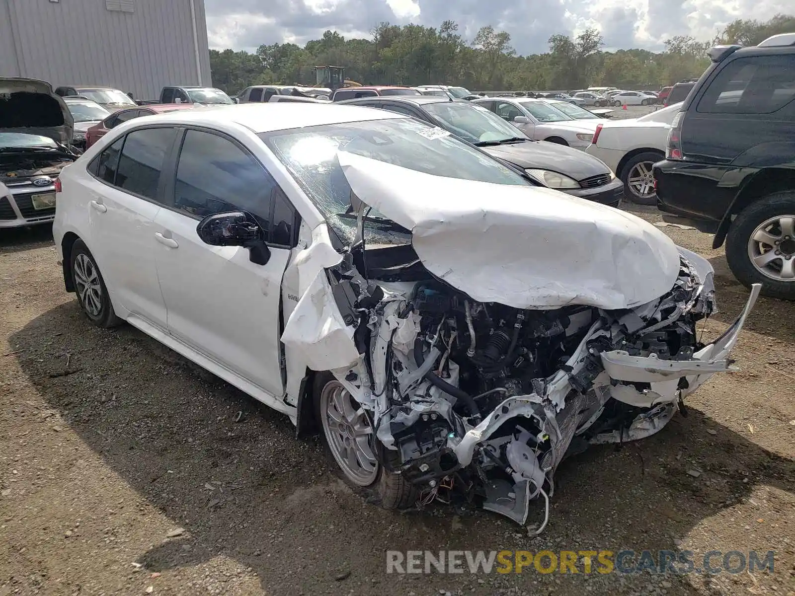 1 Photograph of a damaged car JTDEAMDEXMJ035306 TOYOTA COROLLA 2021