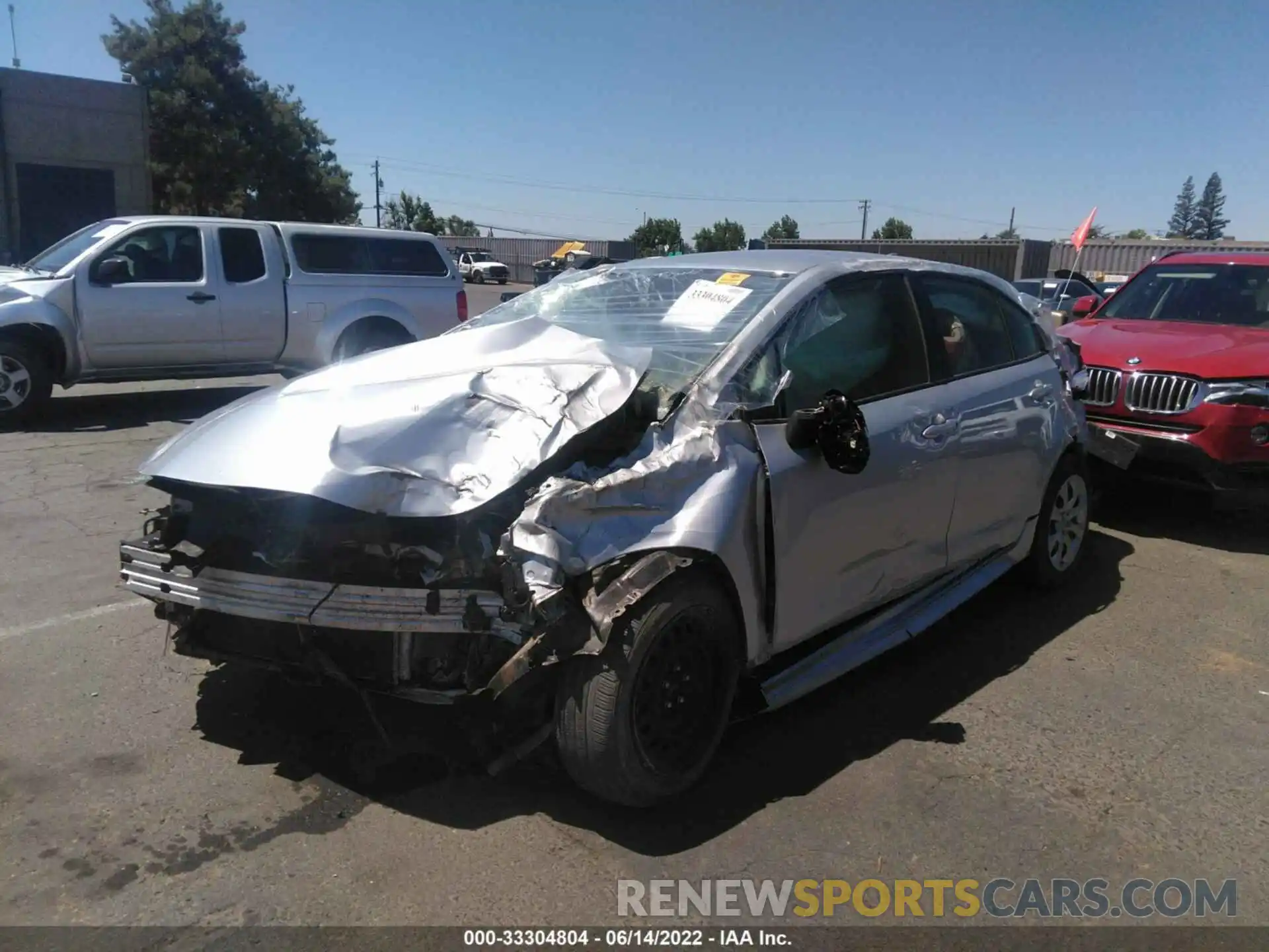 2 Photograph of a damaged car JTDEPMAE0MJ117578 TOYOTA COROLLA 2021