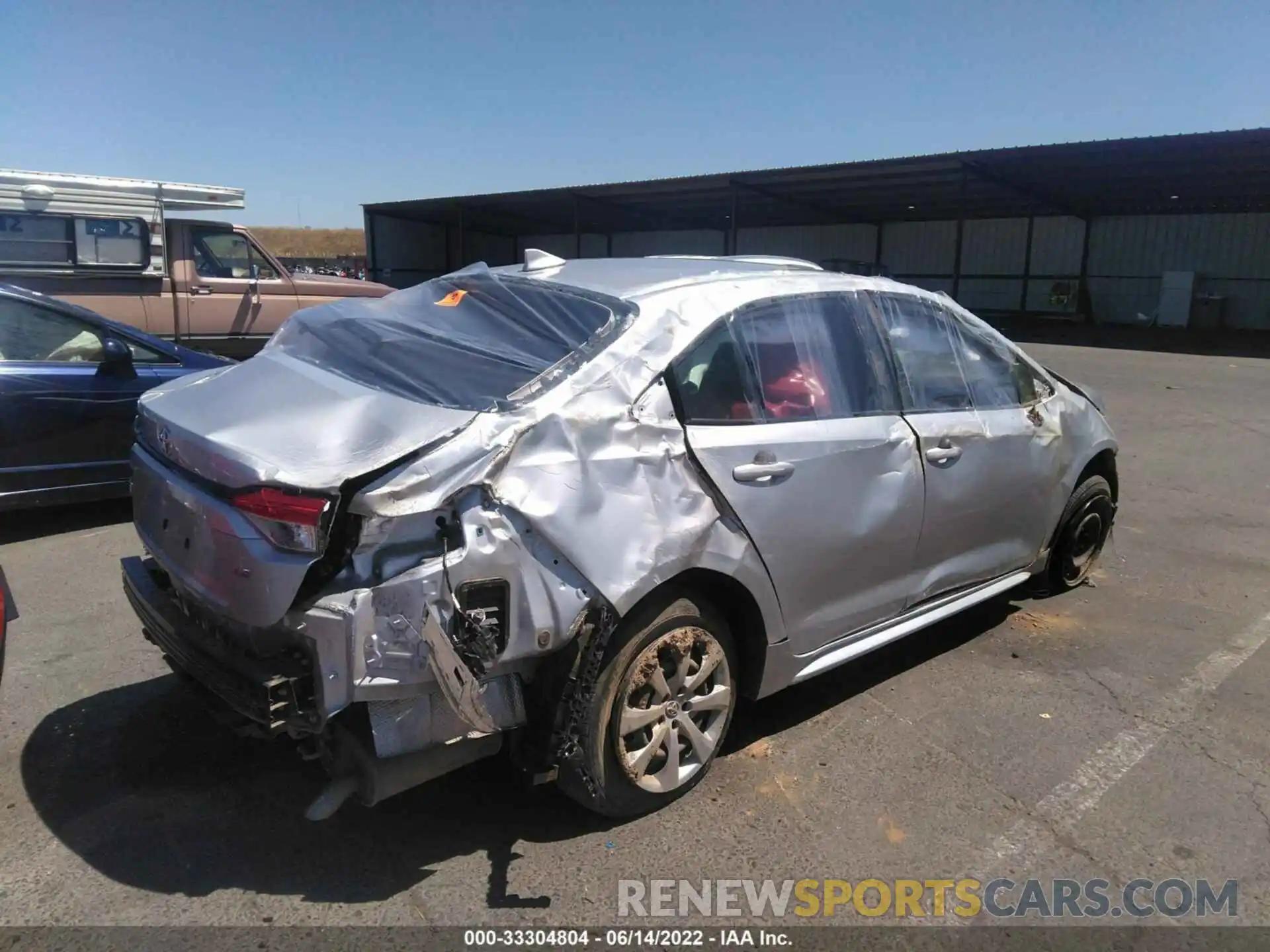 4 Photograph of a damaged car JTDEPMAE0MJ117578 TOYOTA COROLLA 2021