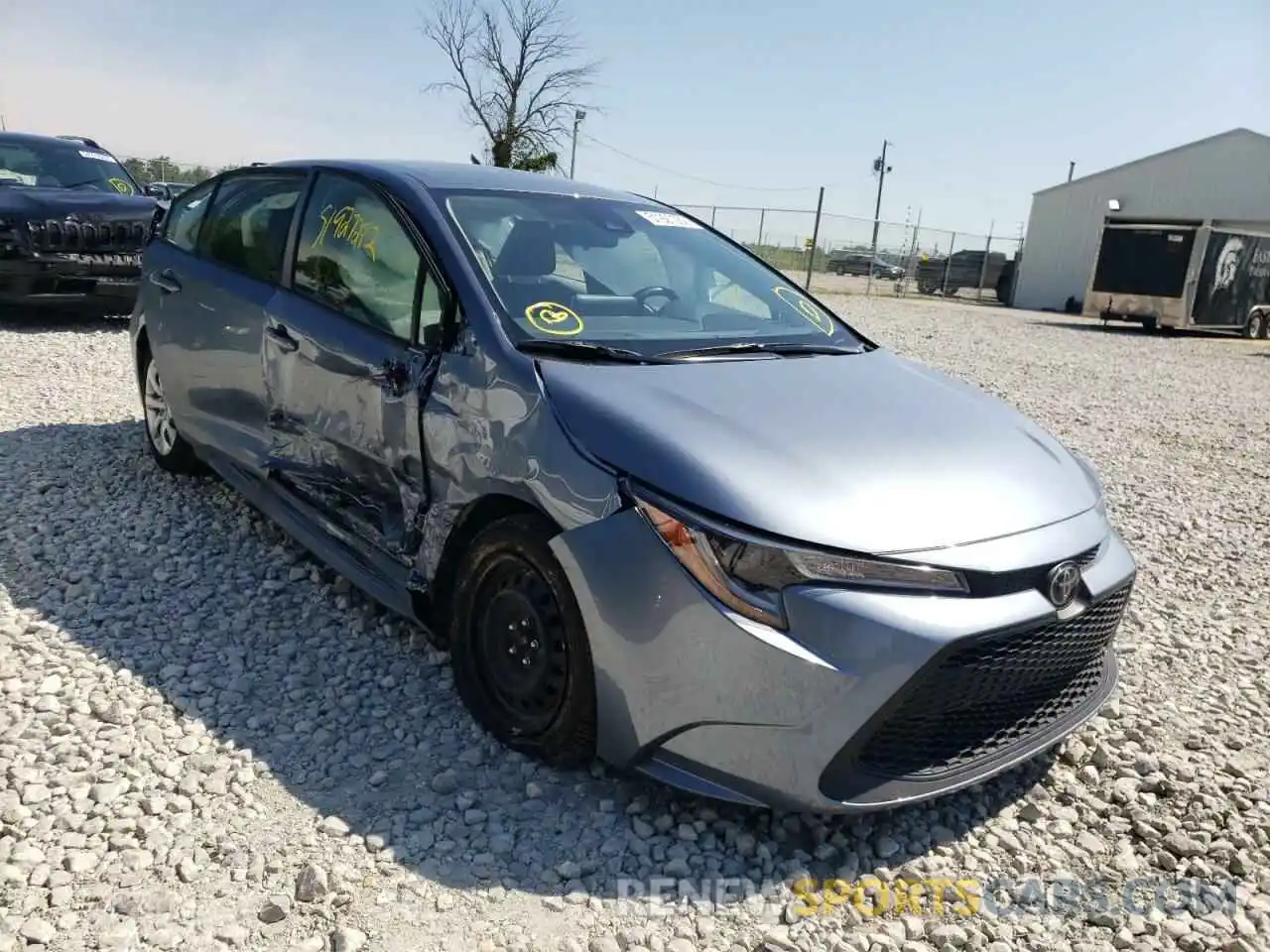 1 Photograph of a damaged car JTDEPMAE0MJ117807 TOYOTA COROLLA 2021