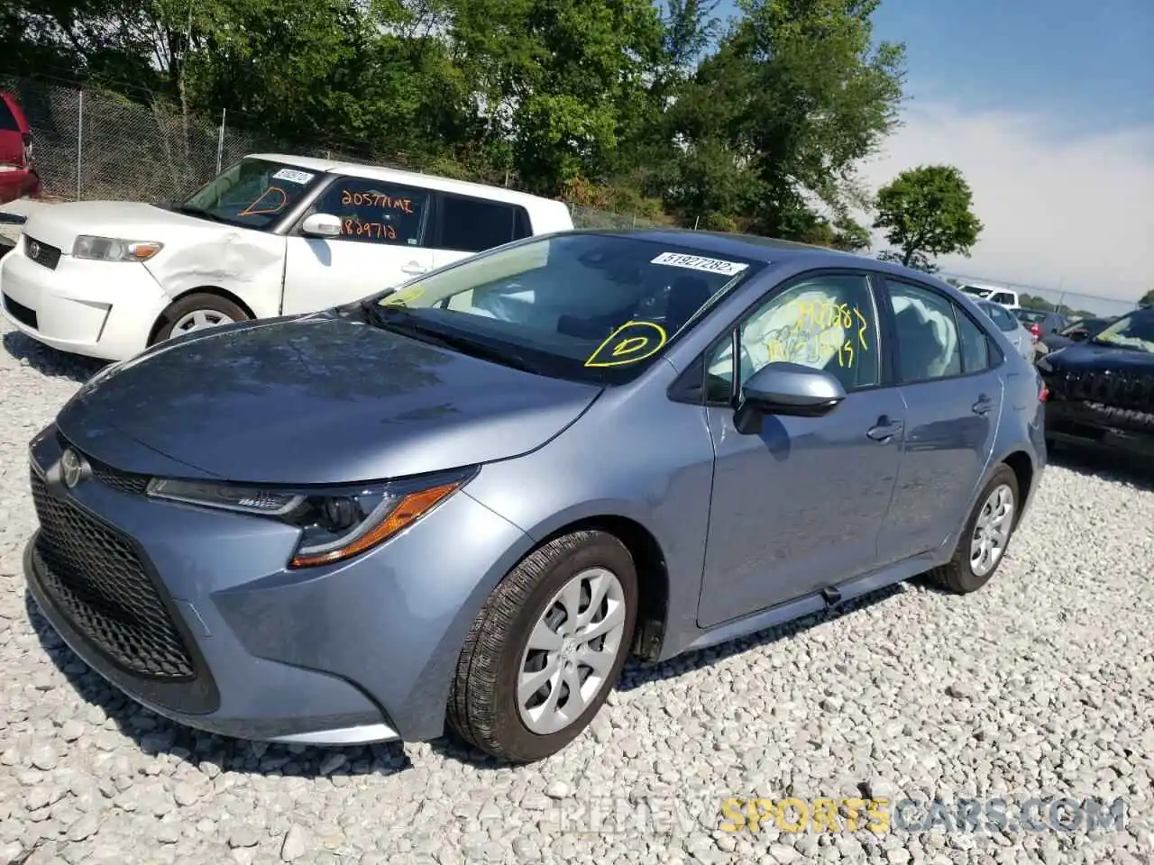 2 Photograph of a damaged car JTDEPMAE0MJ117807 TOYOTA COROLLA 2021