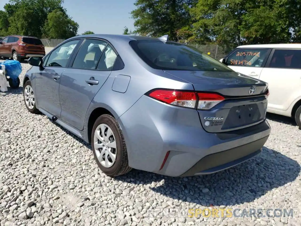 3 Photograph of a damaged car JTDEPMAE0MJ117807 TOYOTA COROLLA 2021