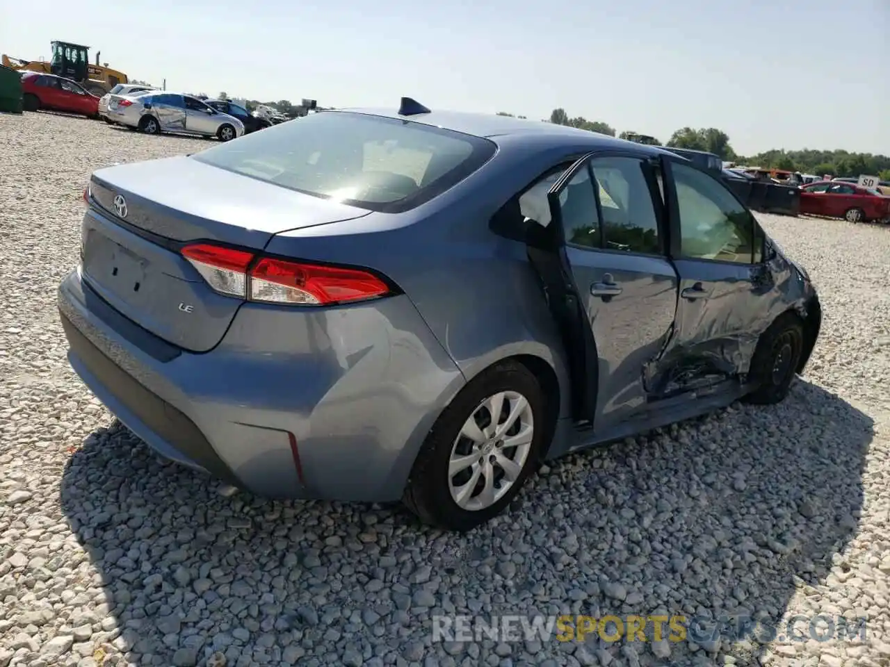 4 Photograph of a damaged car JTDEPMAE0MJ117807 TOYOTA COROLLA 2021