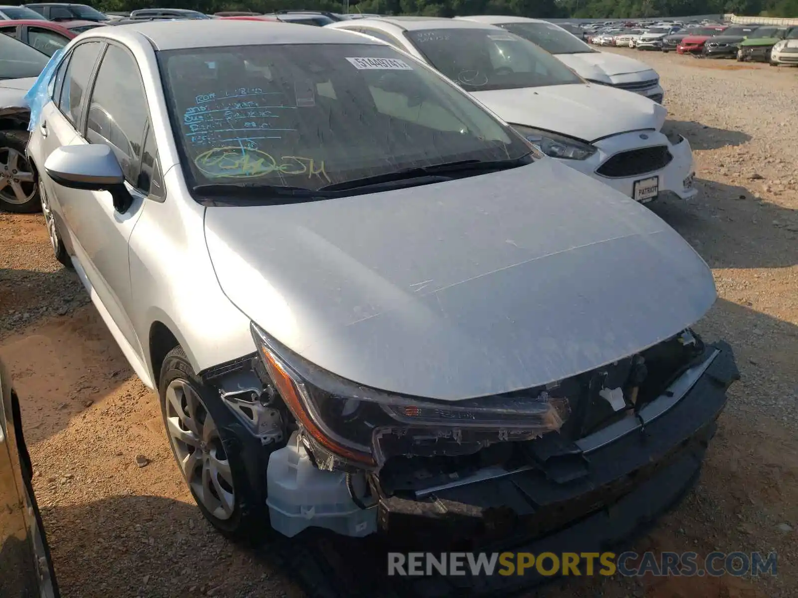 1 Photograph of a damaged car JTDEPMAE0MJ118214 TOYOTA COROLLA 2021