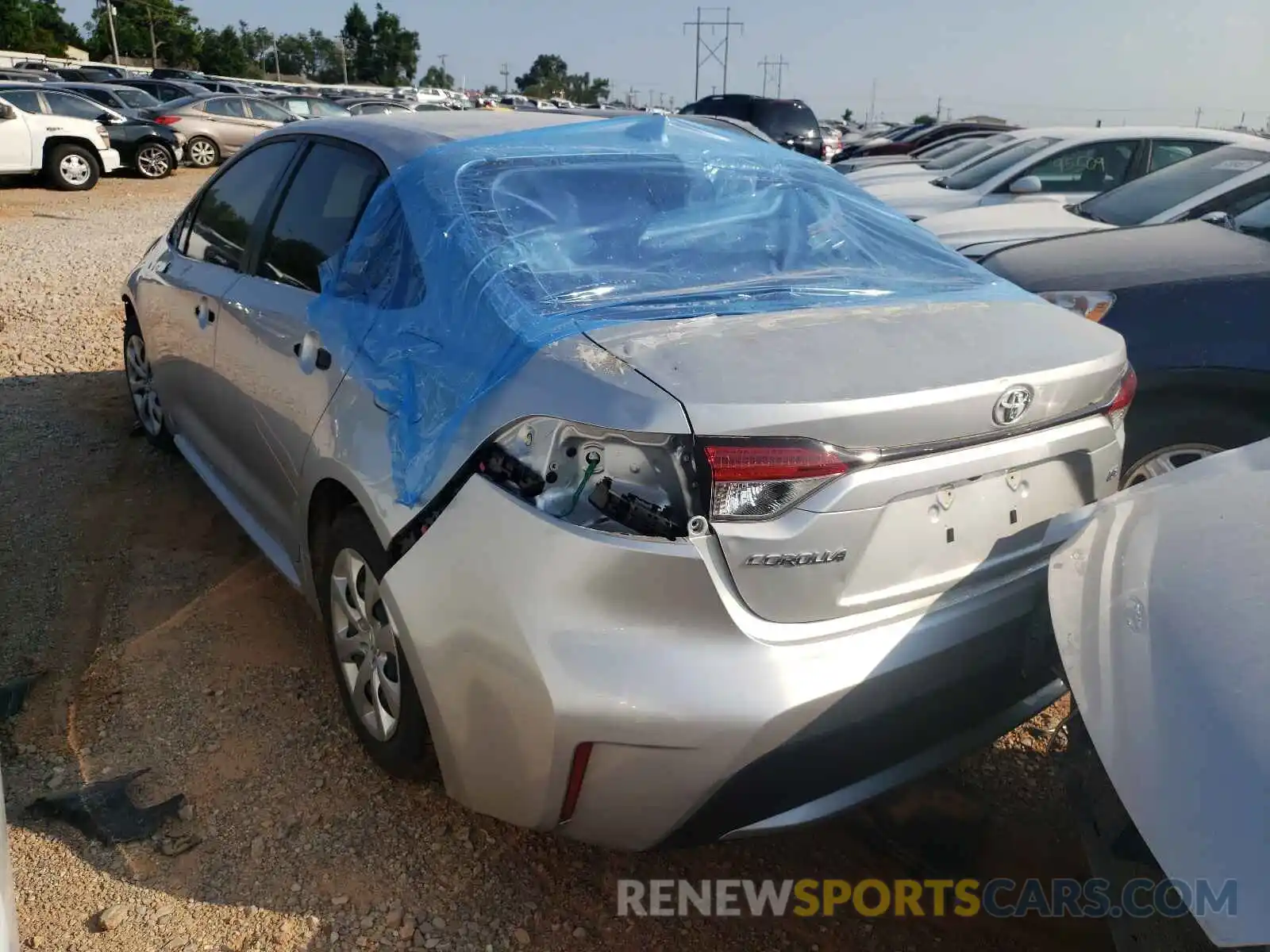 3 Photograph of a damaged car JTDEPMAE0MJ118214 TOYOTA COROLLA 2021