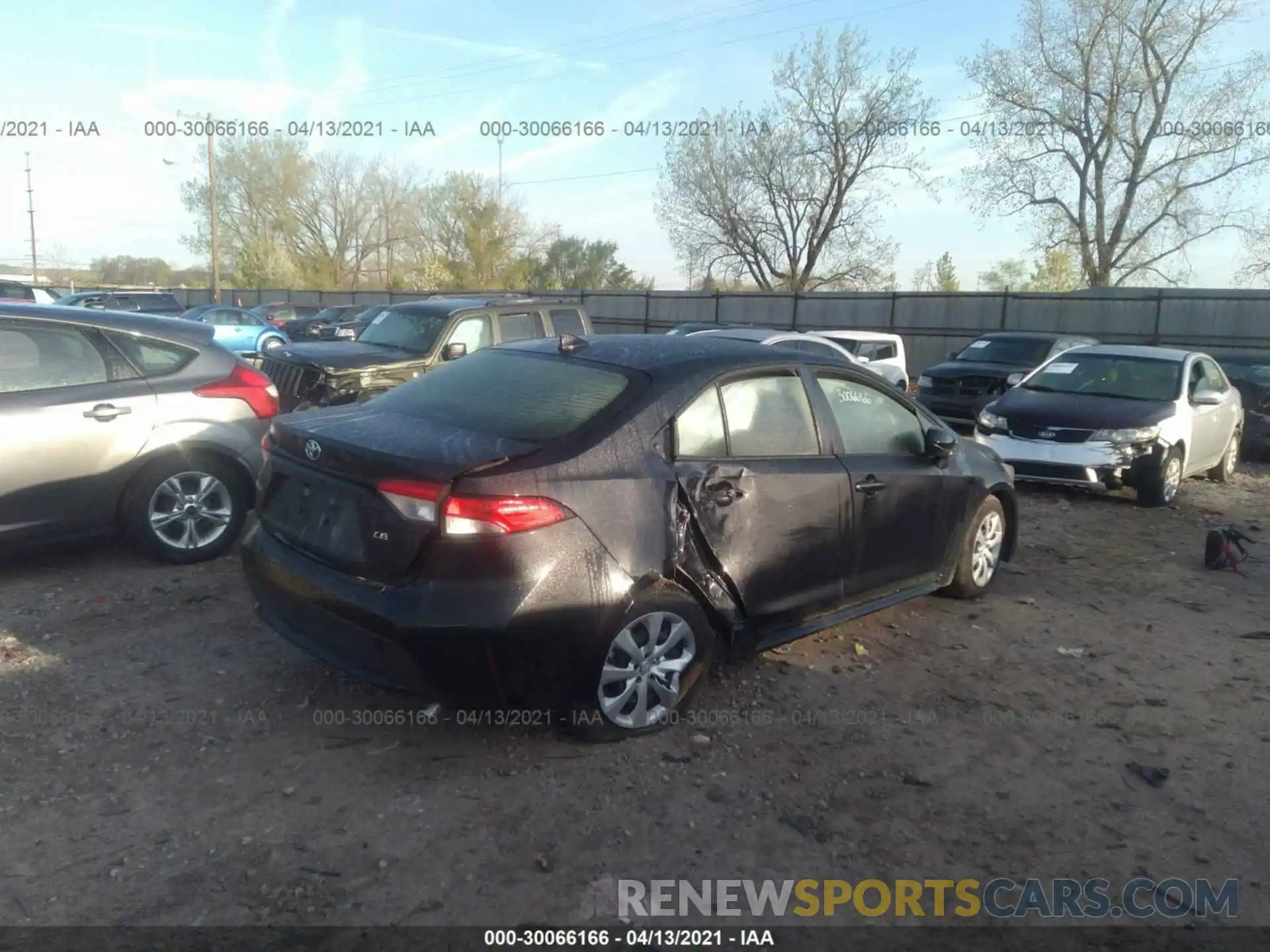 4 Photograph of a damaged car JTDEPMAE0MJ119279 TOYOTA COROLLA 2021