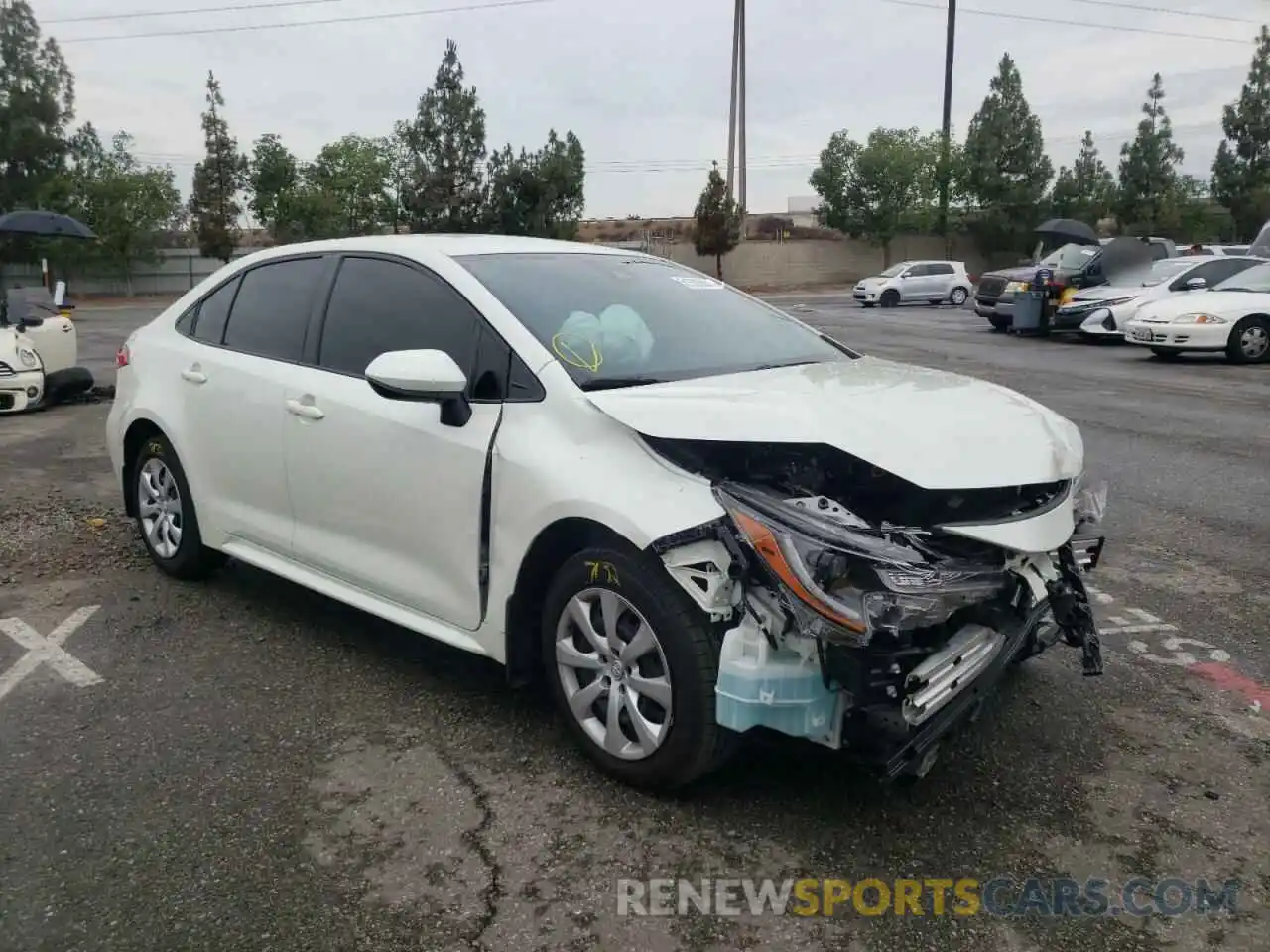 1 Photograph of a damaged car JTDEPMAE0MJ119380 TOYOTA COROLLA 2021