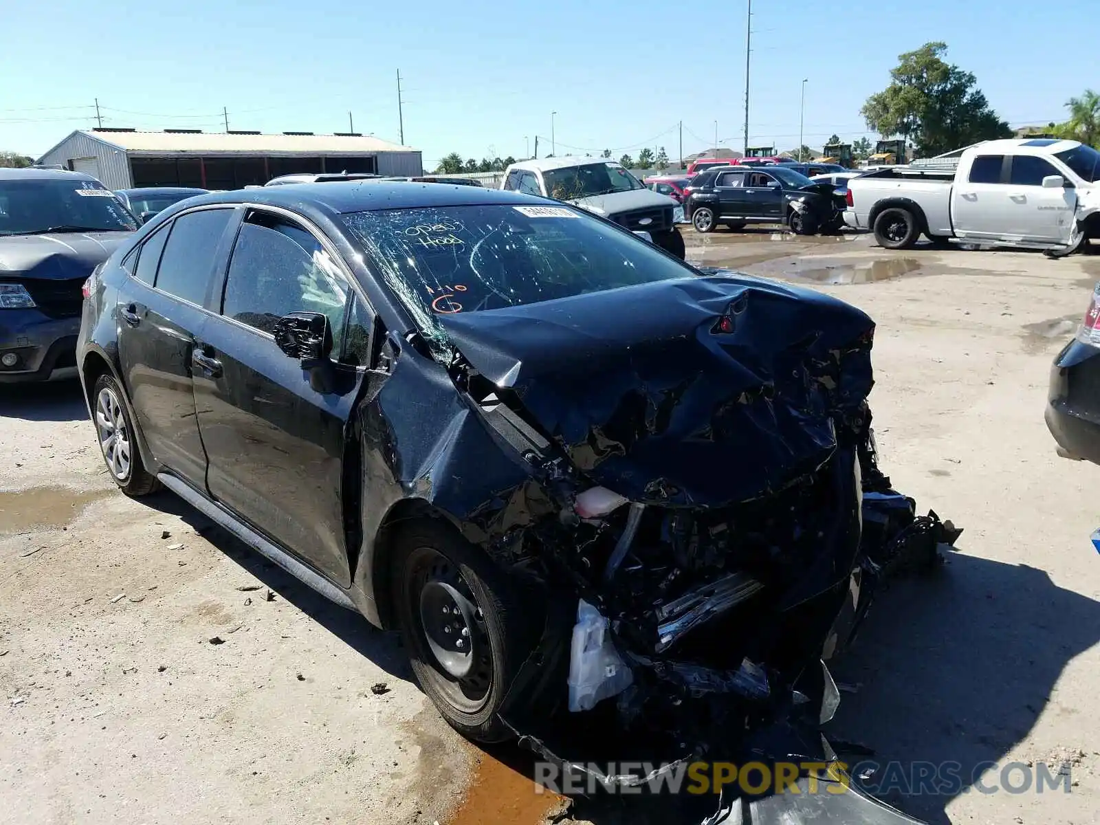 1 Photograph of a damaged car JTDEPMAE0MJ119430 TOYOTA COROLLA 2021