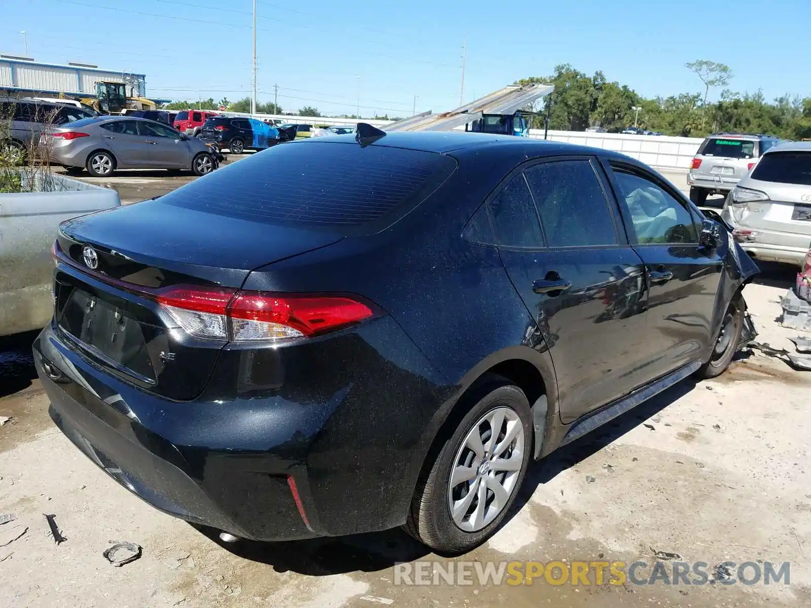 4 Photograph of a damaged car JTDEPMAE0MJ119430 TOYOTA COROLLA 2021