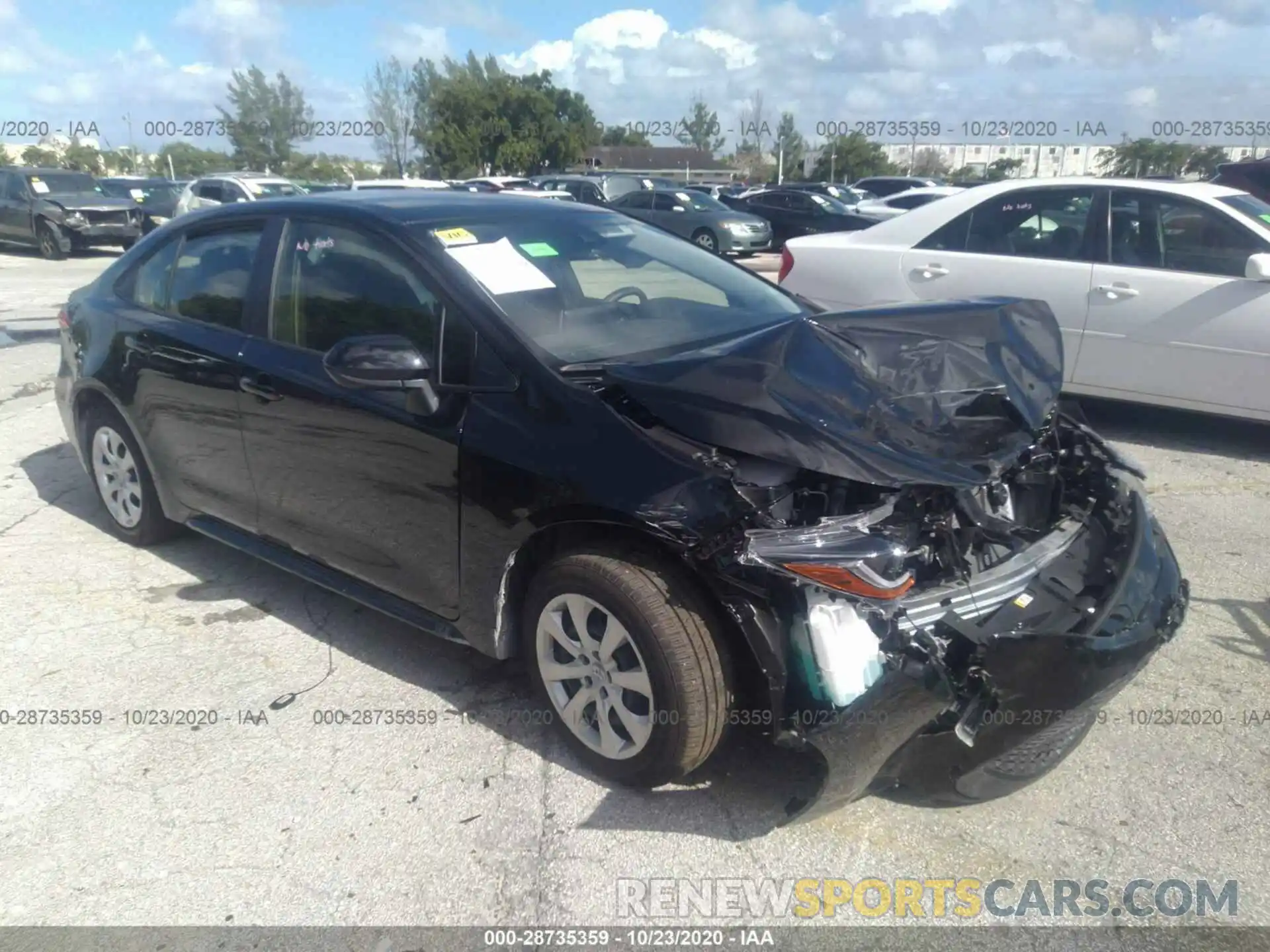 1 Photograph of a damaged car JTDEPMAE0MJ119914 TOYOTA COROLLA 2021