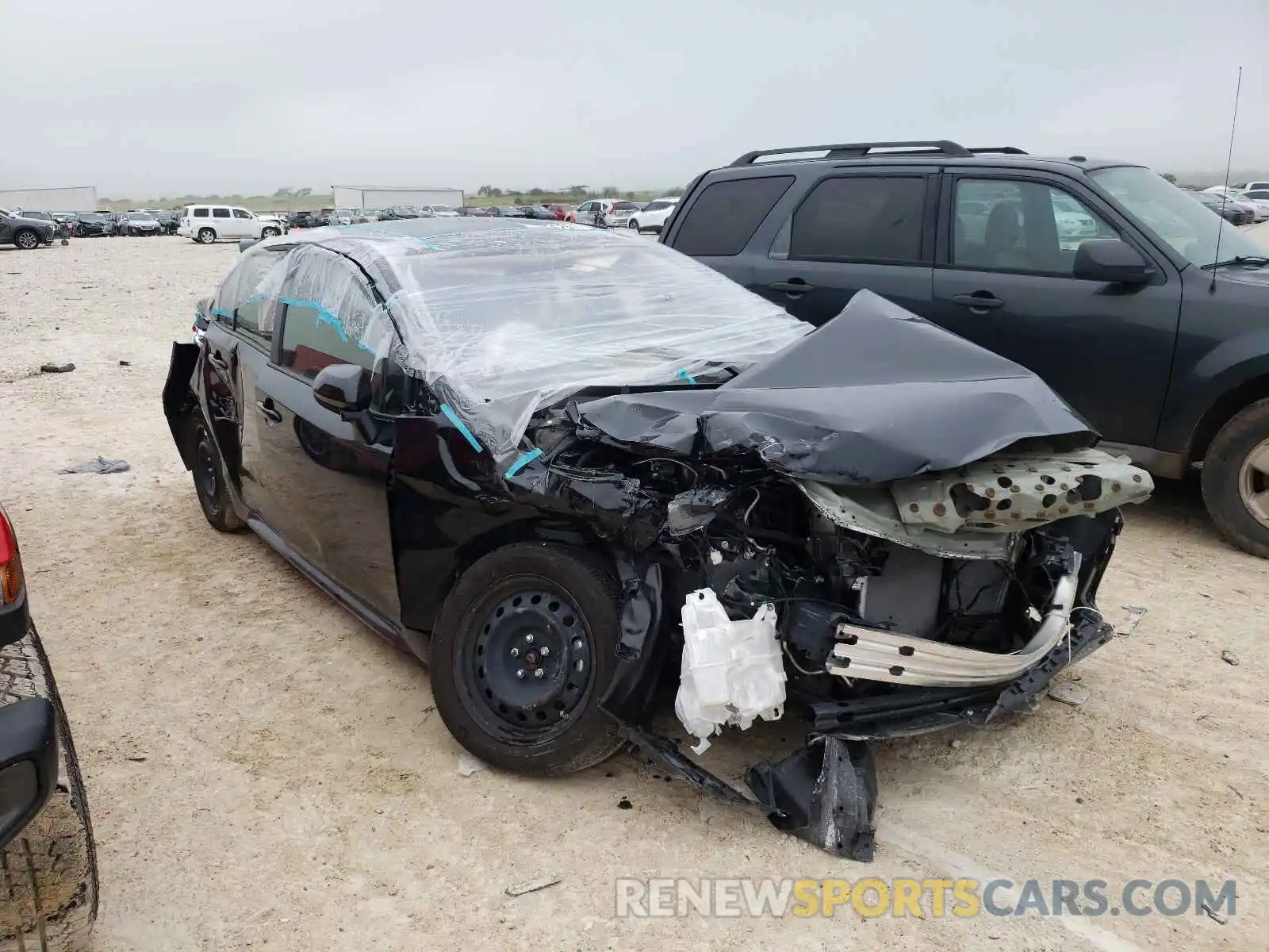 1 Photograph of a damaged car JTDEPMAE0MJ120318 TOYOTA COROLLA 2021