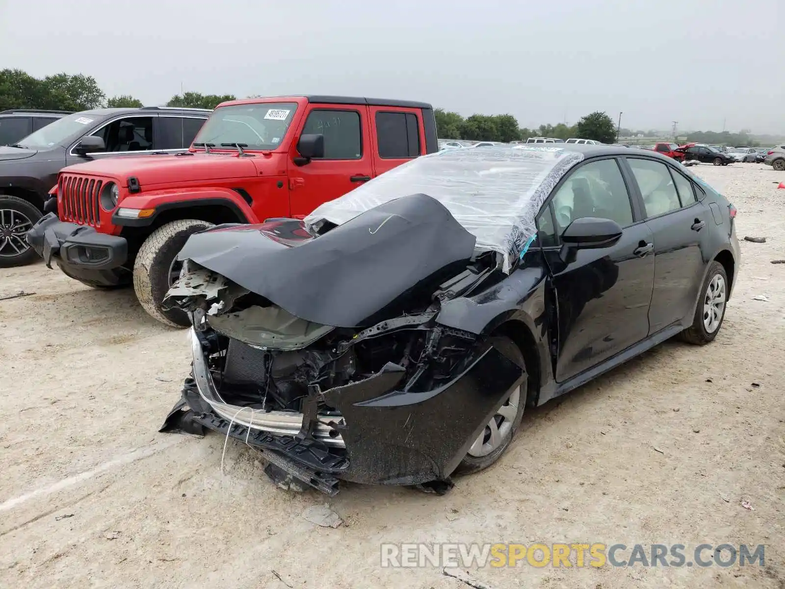 2 Photograph of a damaged car JTDEPMAE0MJ120318 TOYOTA COROLLA 2021