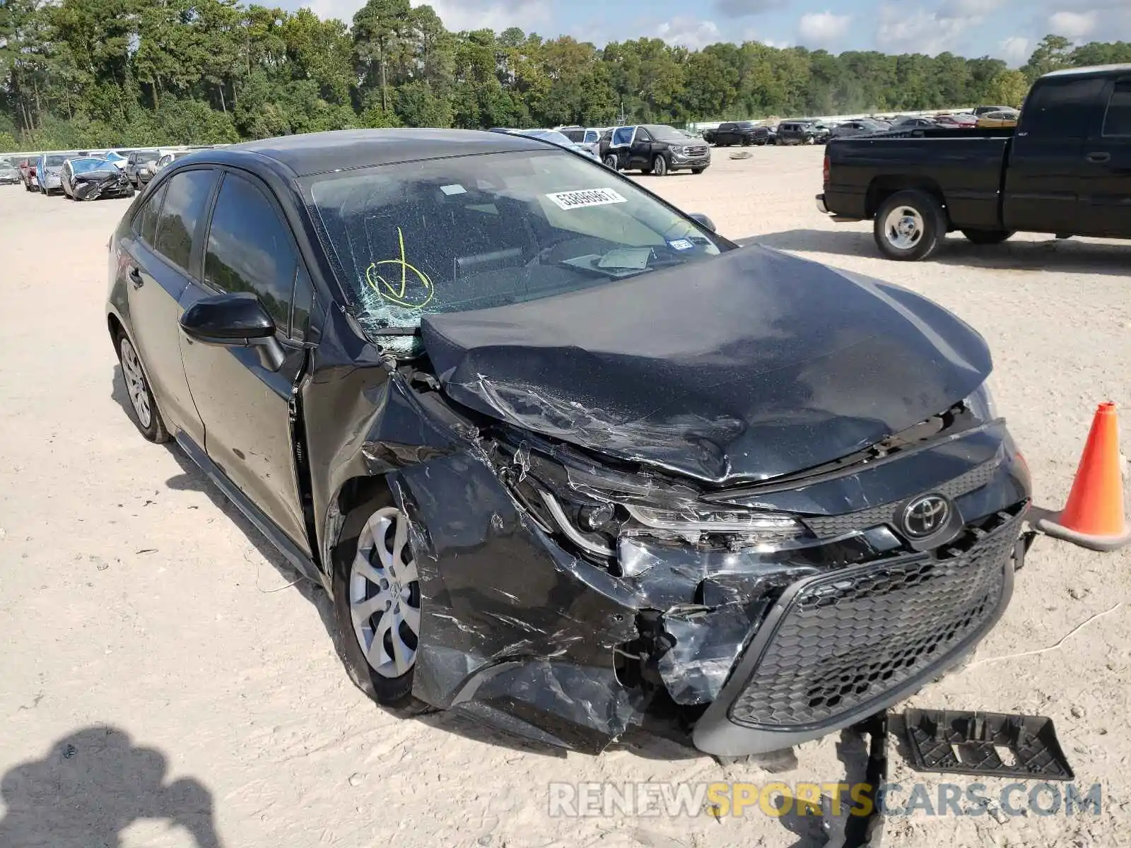 1 Photograph of a damaged car JTDEPMAE0MJ120738 TOYOTA COROLLA 2021