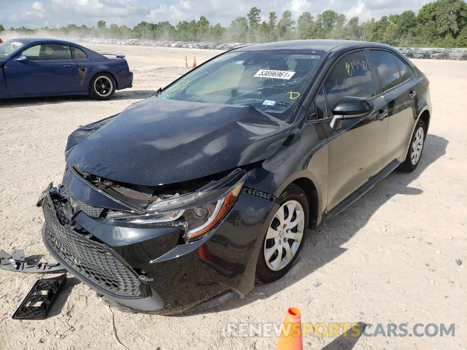 2 Photograph of a damaged car JTDEPMAE0MJ120738 TOYOTA COROLLA 2021