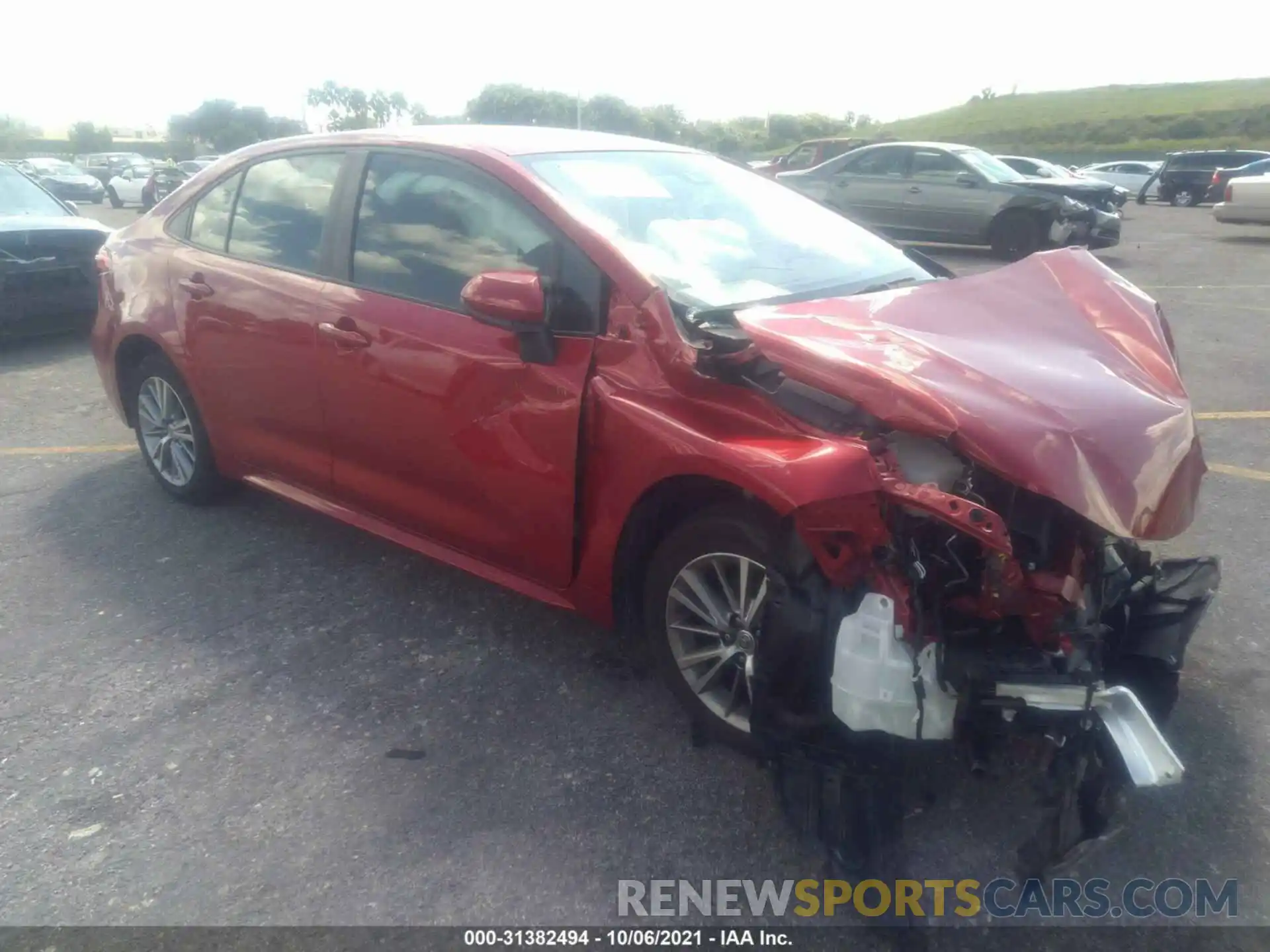 1 Photograph of a damaged car JTDEPMAE0MJ123767 TOYOTA COROLLA 2021