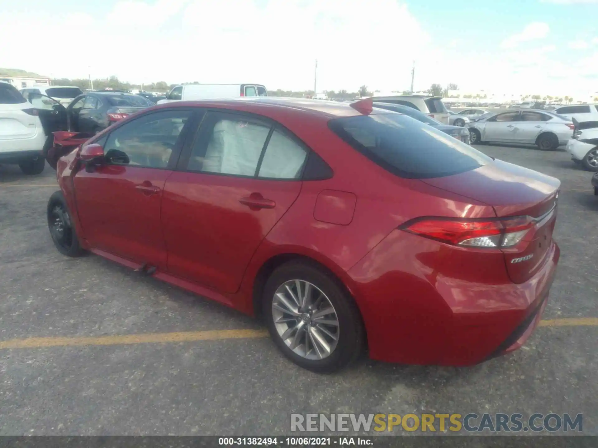 3 Photograph of a damaged car JTDEPMAE0MJ123767 TOYOTA COROLLA 2021