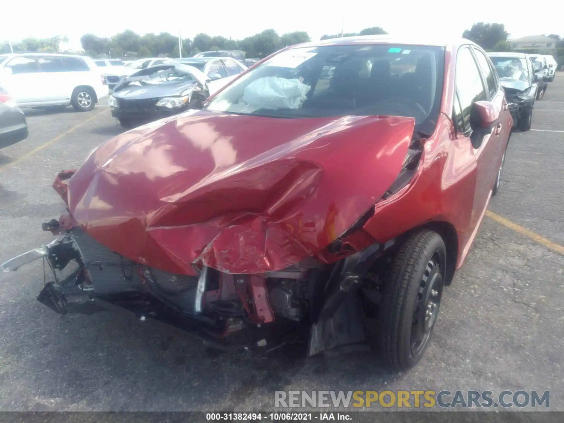 6 Photograph of a damaged car JTDEPMAE0MJ123767 TOYOTA COROLLA 2021