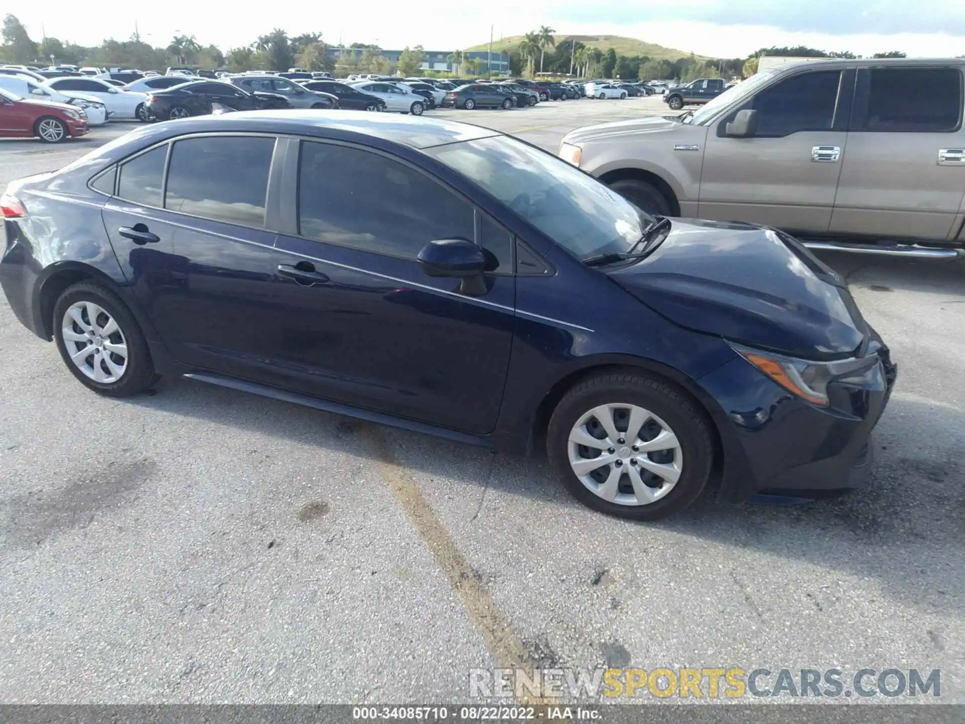 1 Photograph of a damaged car JTDEPMAE0MJ124305 TOYOTA COROLLA 2021