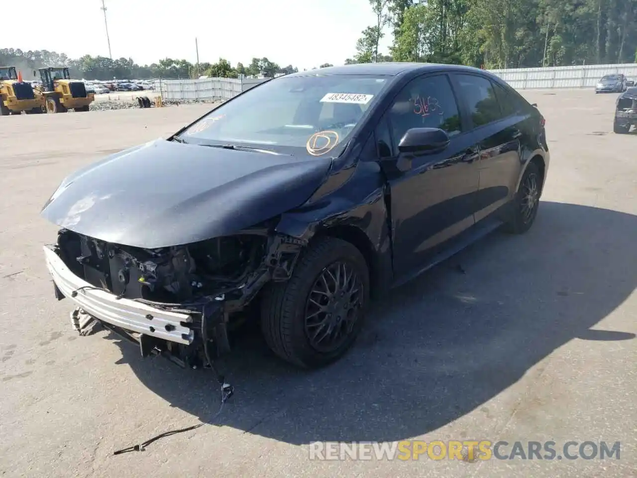 2 Photograph of a damaged car JTDEPMAE0MJ124630 TOYOTA COROLLA 2021