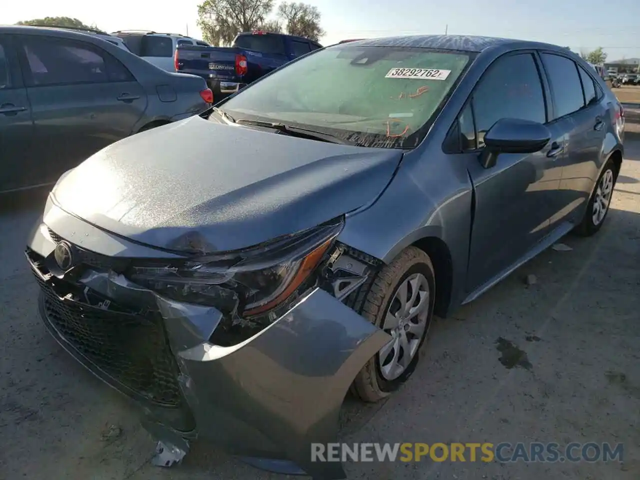 2 Photograph of a damaged car JTDEPMAE0MJ125499 TOYOTA COROLLA 2021