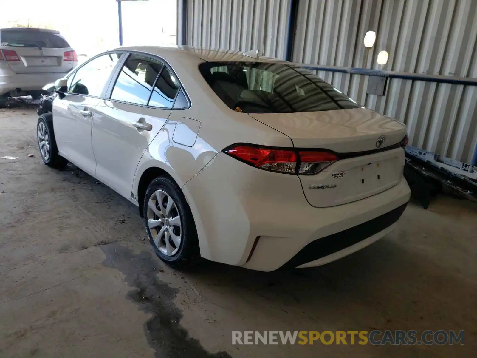 3 Photograph of a damaged car JTDEPMAE0MJ125504 TOYOTA COROLLA 2021