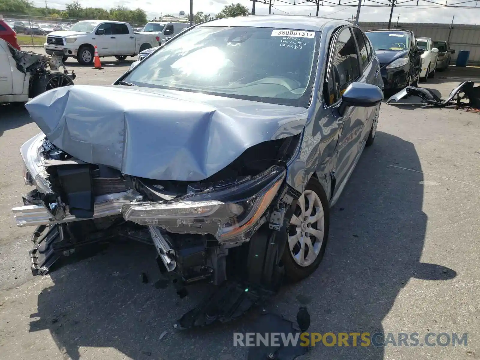 2 Photograph of a damaged car JTDEPMAE0MJ125812 TOYOTA COROLLA 2021