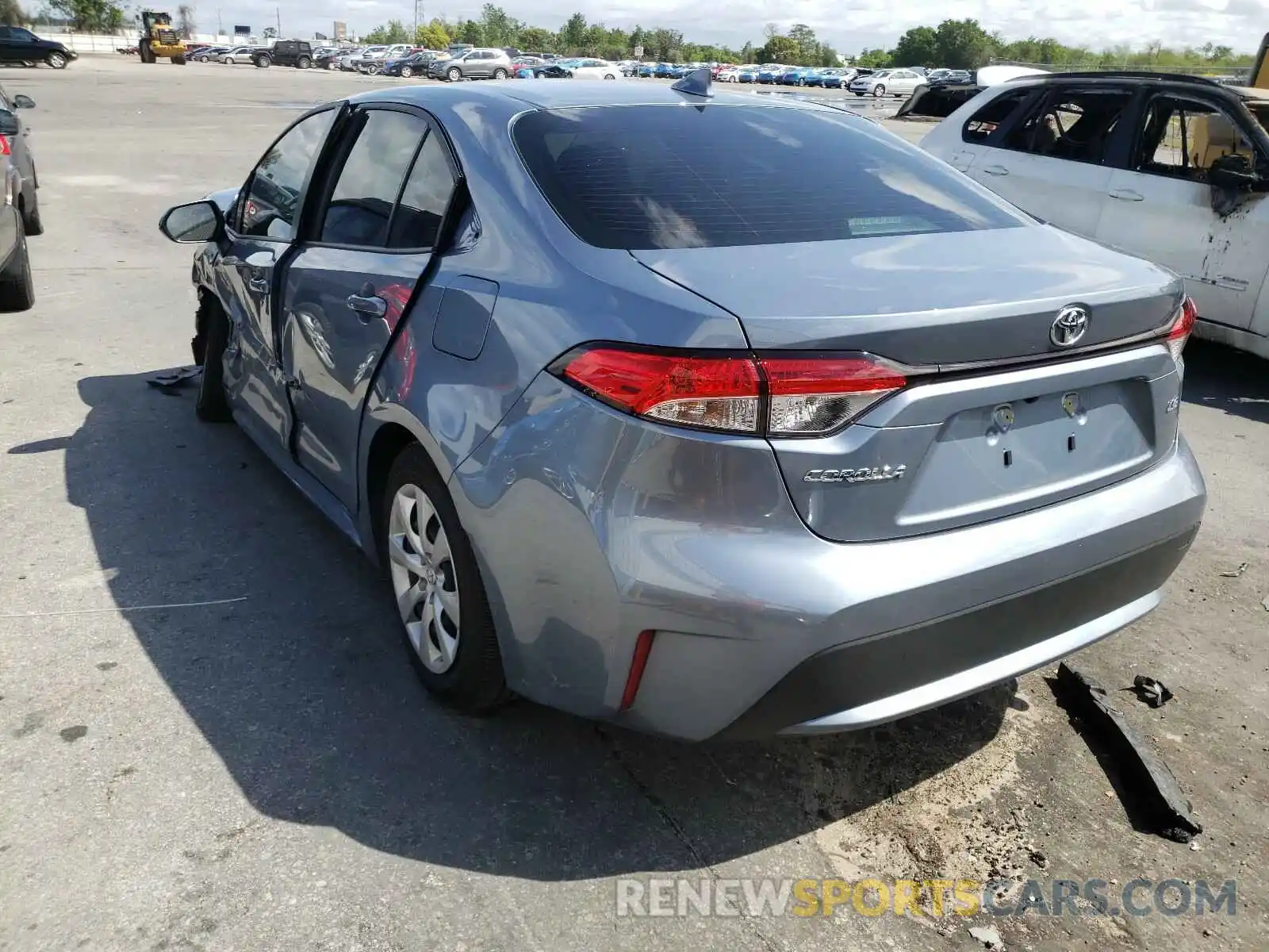 3 Photograph of a damaged car JTDEPMAE0MJ125812 TOYOTA COROLLA 2021