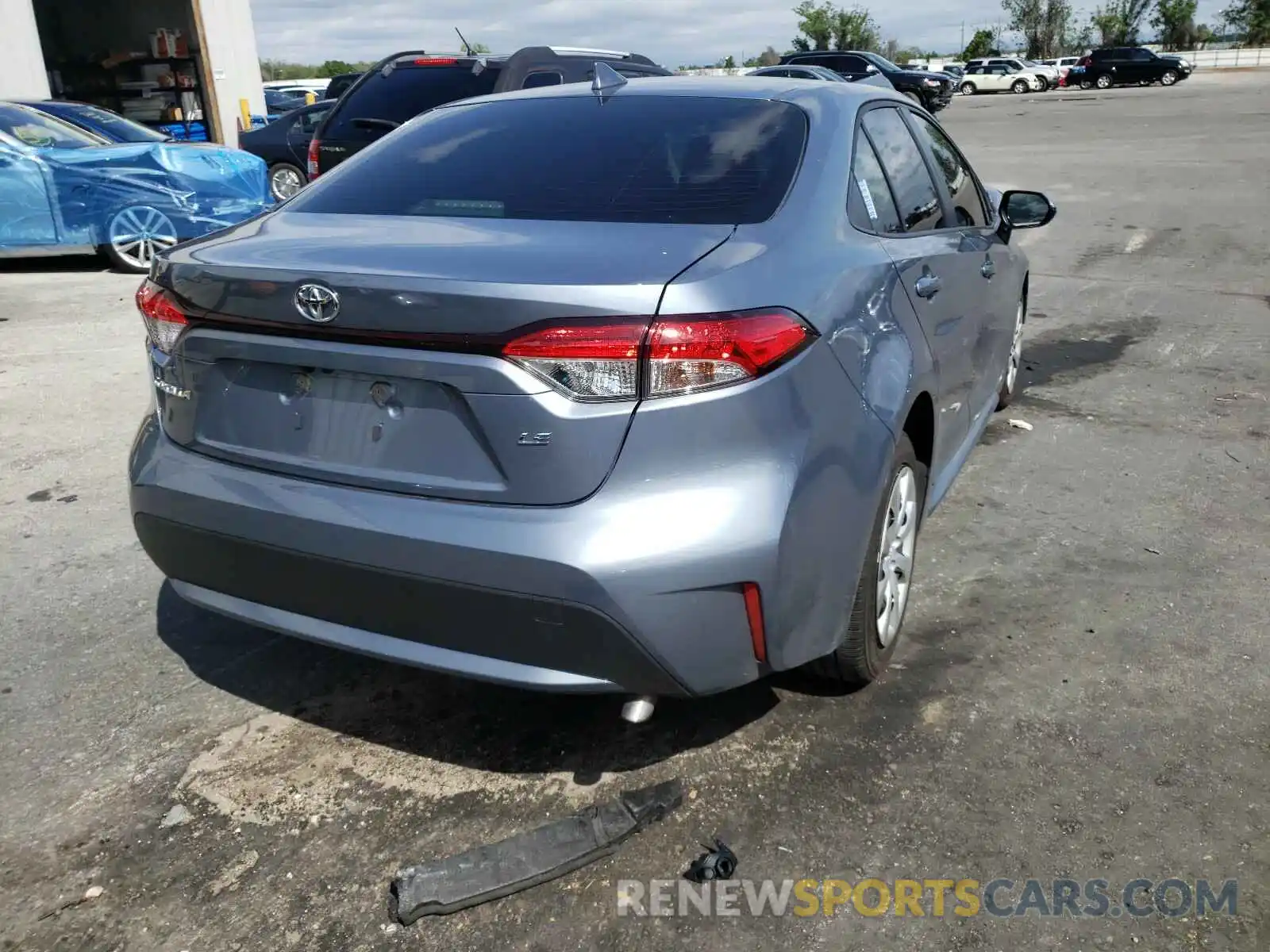 4 Photograph of a damaged car JTDEPMAE0MJ125812 TOYOTA COROLLA 2021