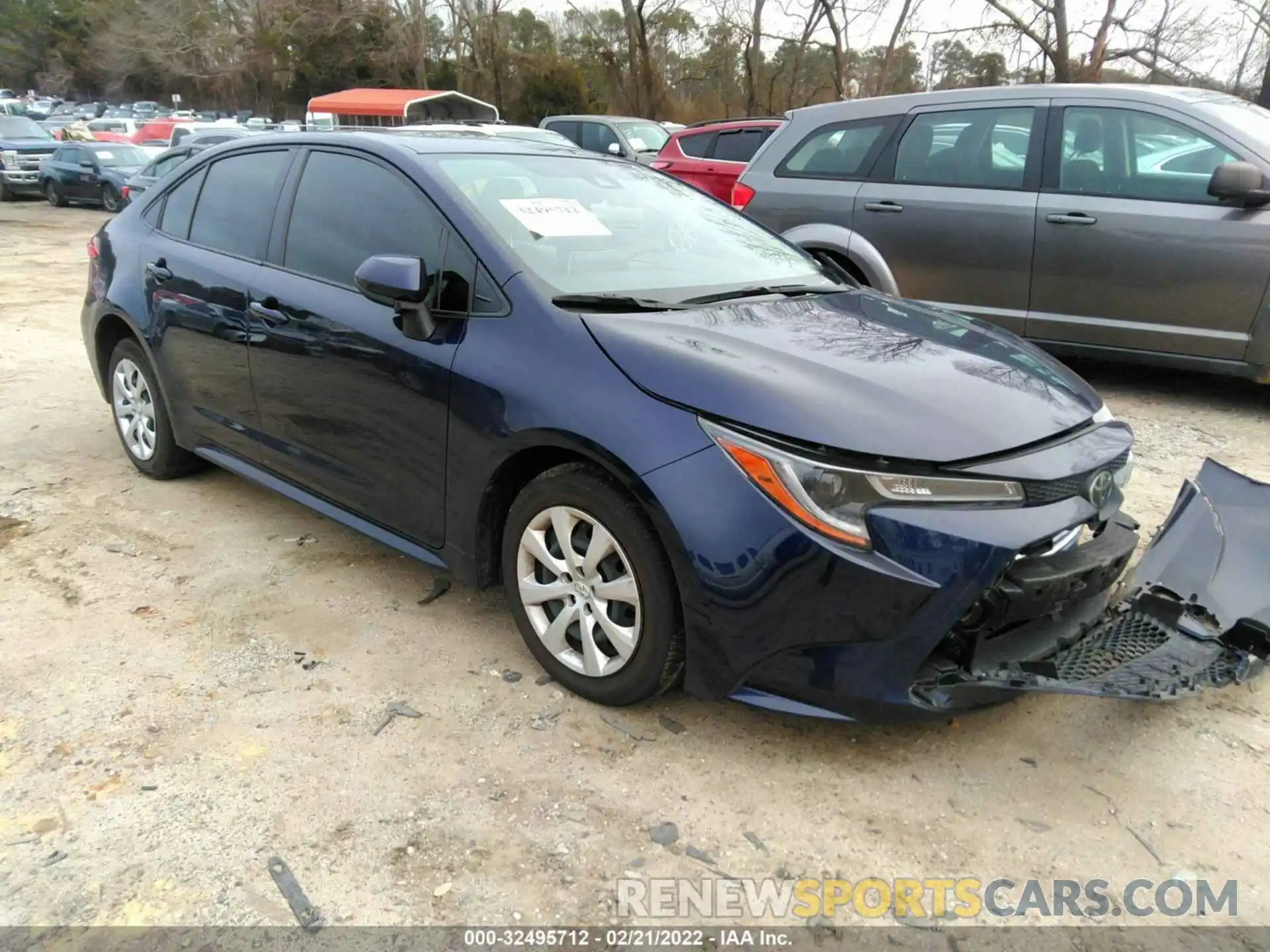 1 Photograph of a damaged car JTDEPMAE0MJ125826 TOYOTA COROLLA 2021