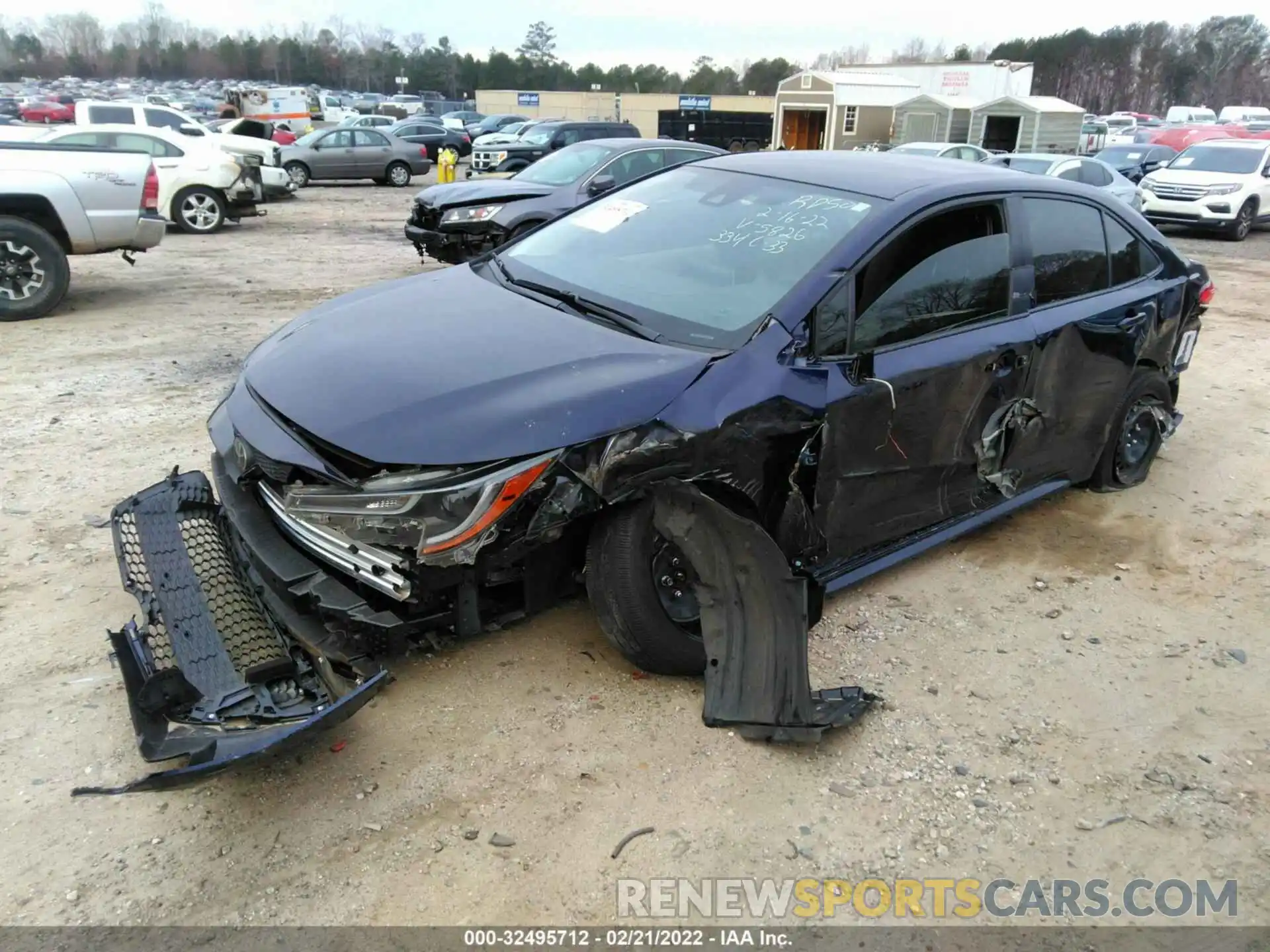 2 Photograph of a damaged car JTDEPMAE0MJ125826 TOYOTA COROLLA 2021