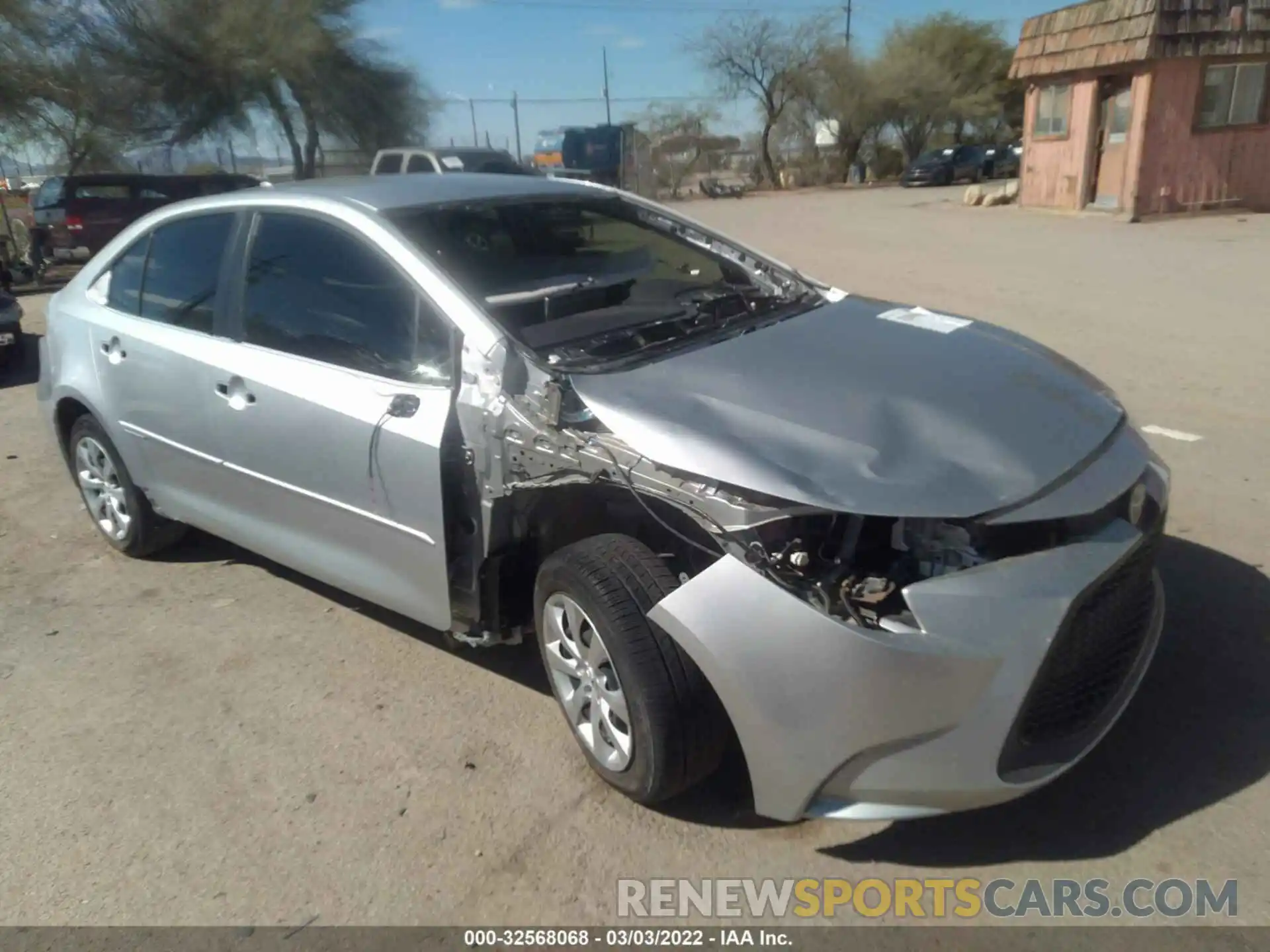 1 Photograph of a damaged car JTDEPMAE0MJ126846 TOYOTA COROLLA 2021