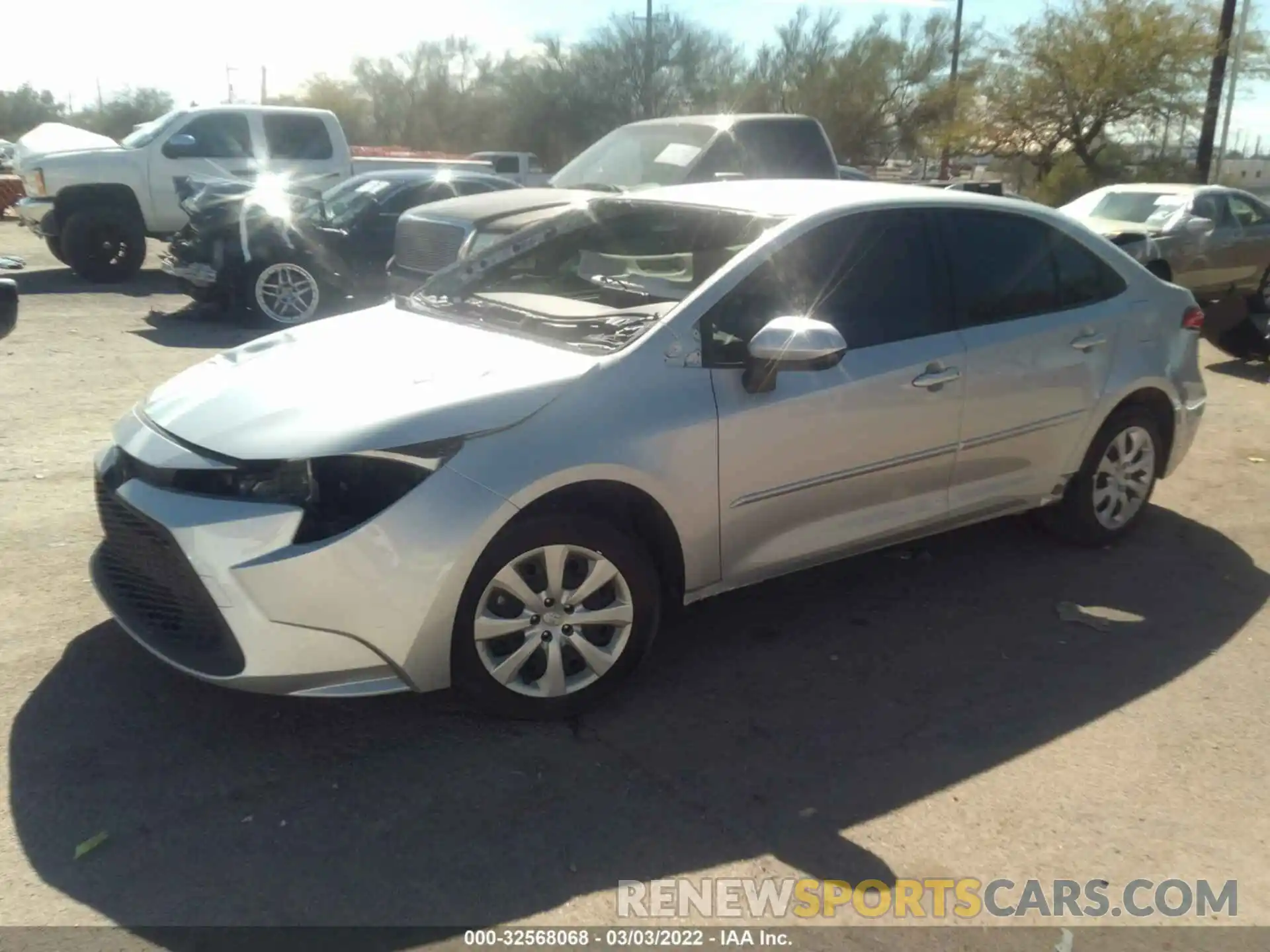 2 Photograph of a damaged car JTDEPMAE0MJ126846 TOYOTA COROLLA 2021