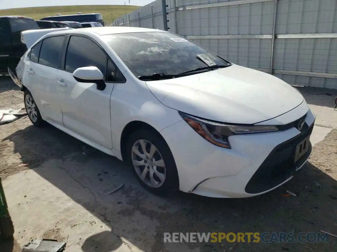 1 Photograph of a damaged car JTDEPMAE0MJ127012 TOYOTA COROLLA 2021