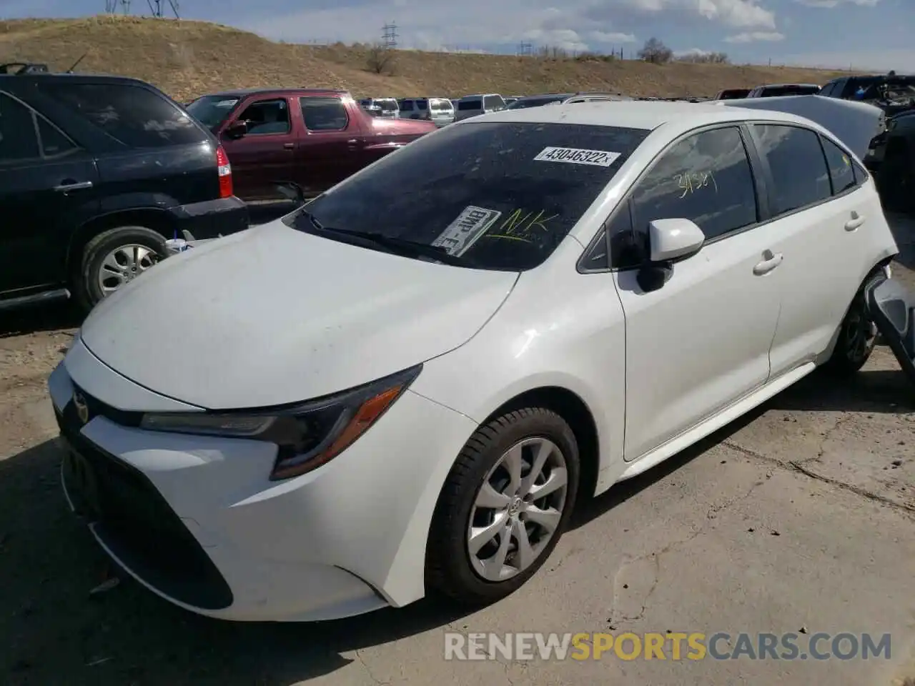 2 Photograph of a damaged car JTDEPMAE0MJ127012 TOYOTA COROLLA 2021