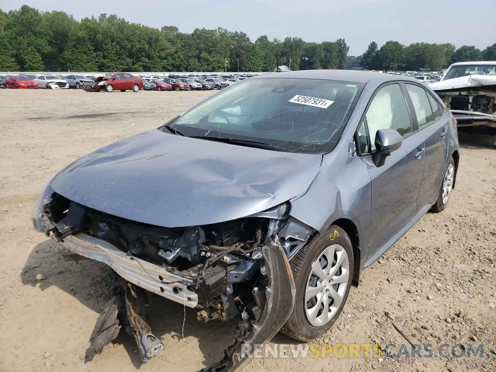 2 Photograph of a damaged car JTDEPMAE0MJ127317 TOYOTA COROLLA 2021