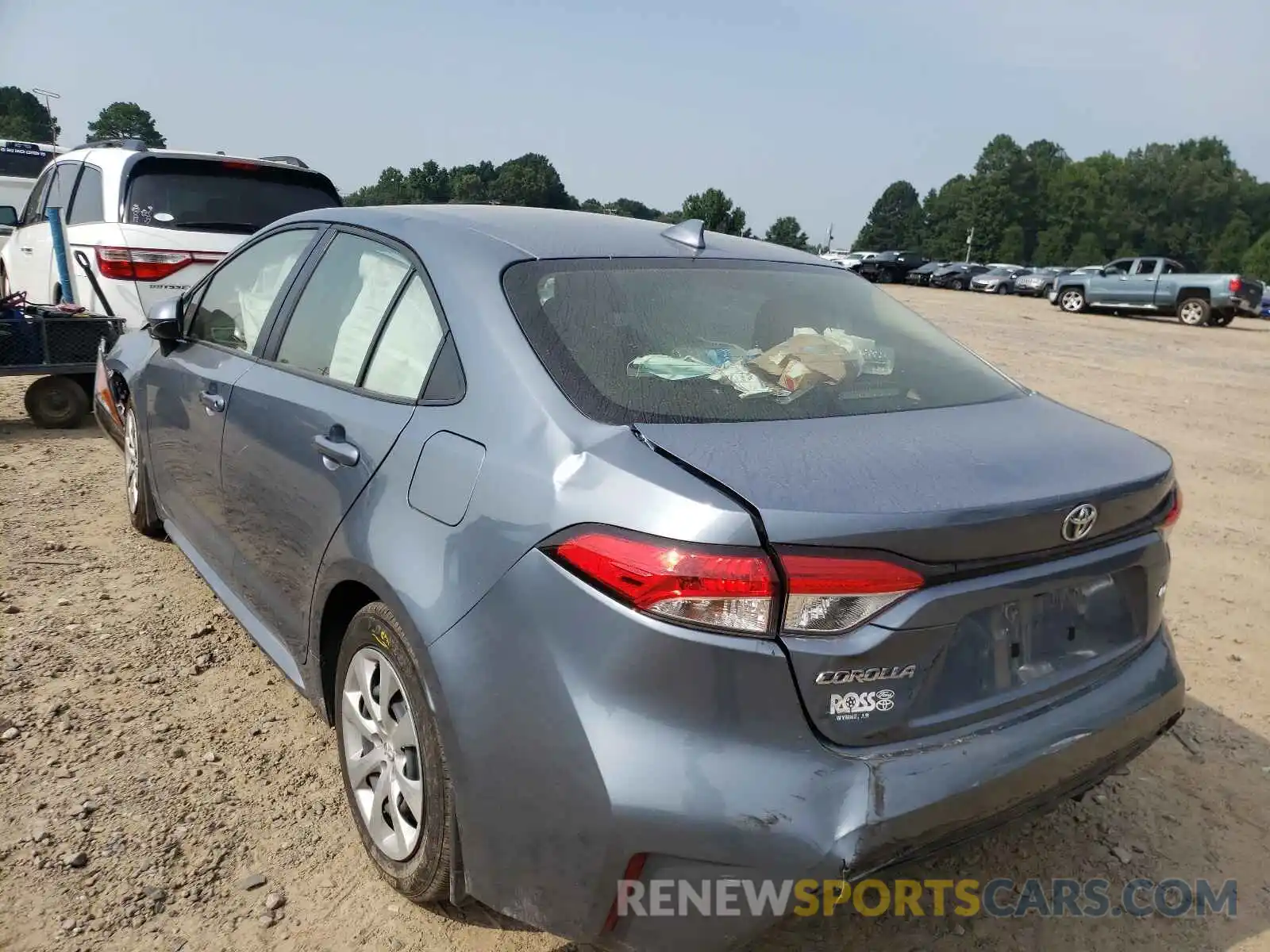 3 Photograph of a damaged car JTDEPMAE0MJ127317 TOYOTA COROLLA 2021