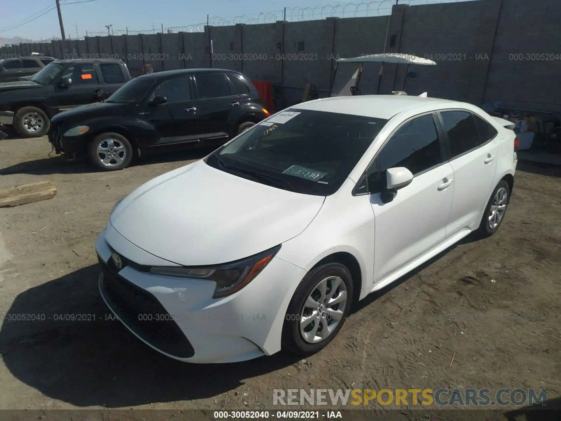 2 Photograph of a damaged car JTDEPMAE0MJ127544 TOYOTA COROLLA 2021