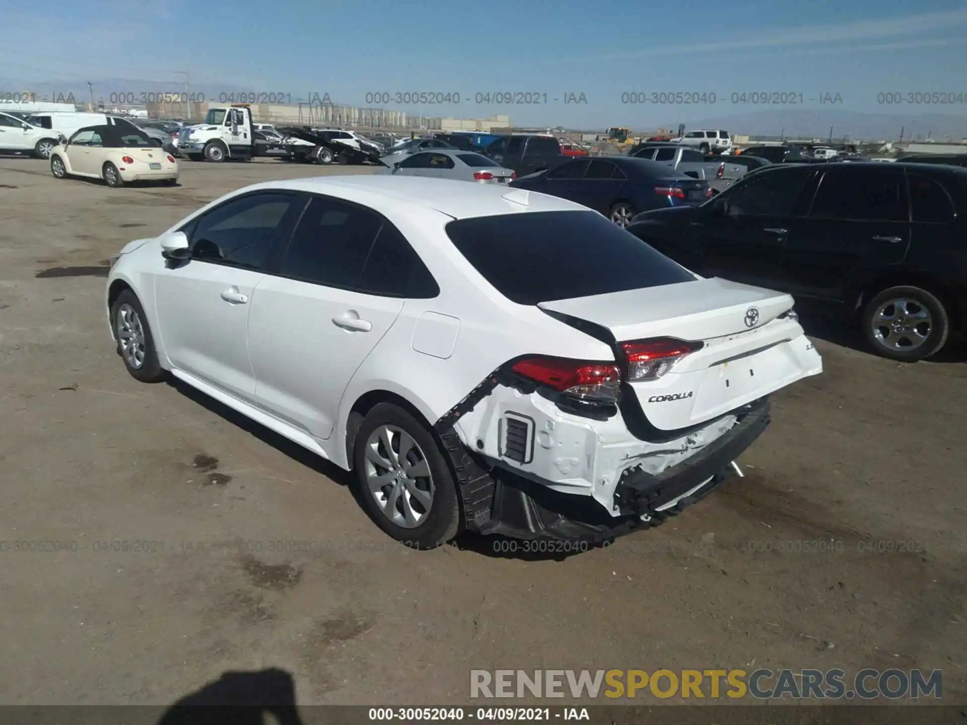 3 Photograph of a damaged car JTDEPMAE0MJ127544 TOYOTA COROLLA 2021