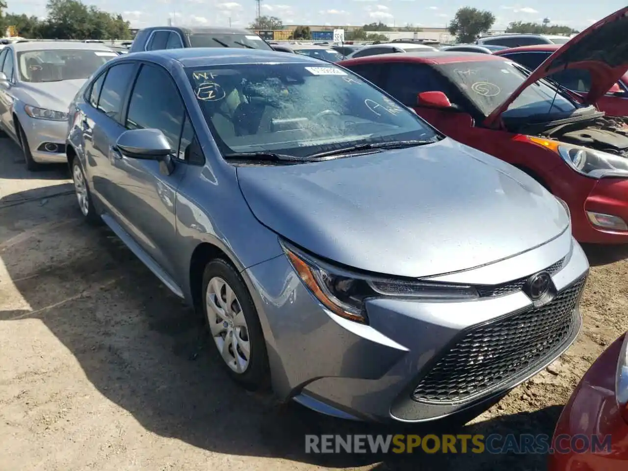 1 Photograph of a damaged car JTDEPMAE0MJ127916 TOYOTA COROLLA 2021