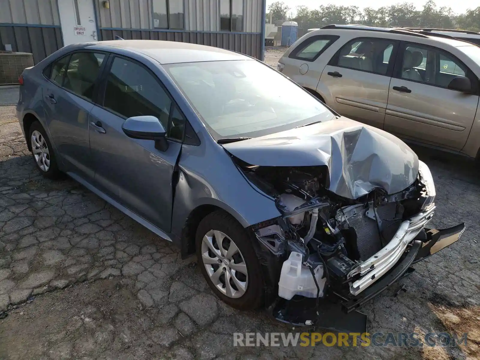 1 Photograph of a damaged car JTDEPMAE0MJ129214 TOYOTA COROLLA 2021