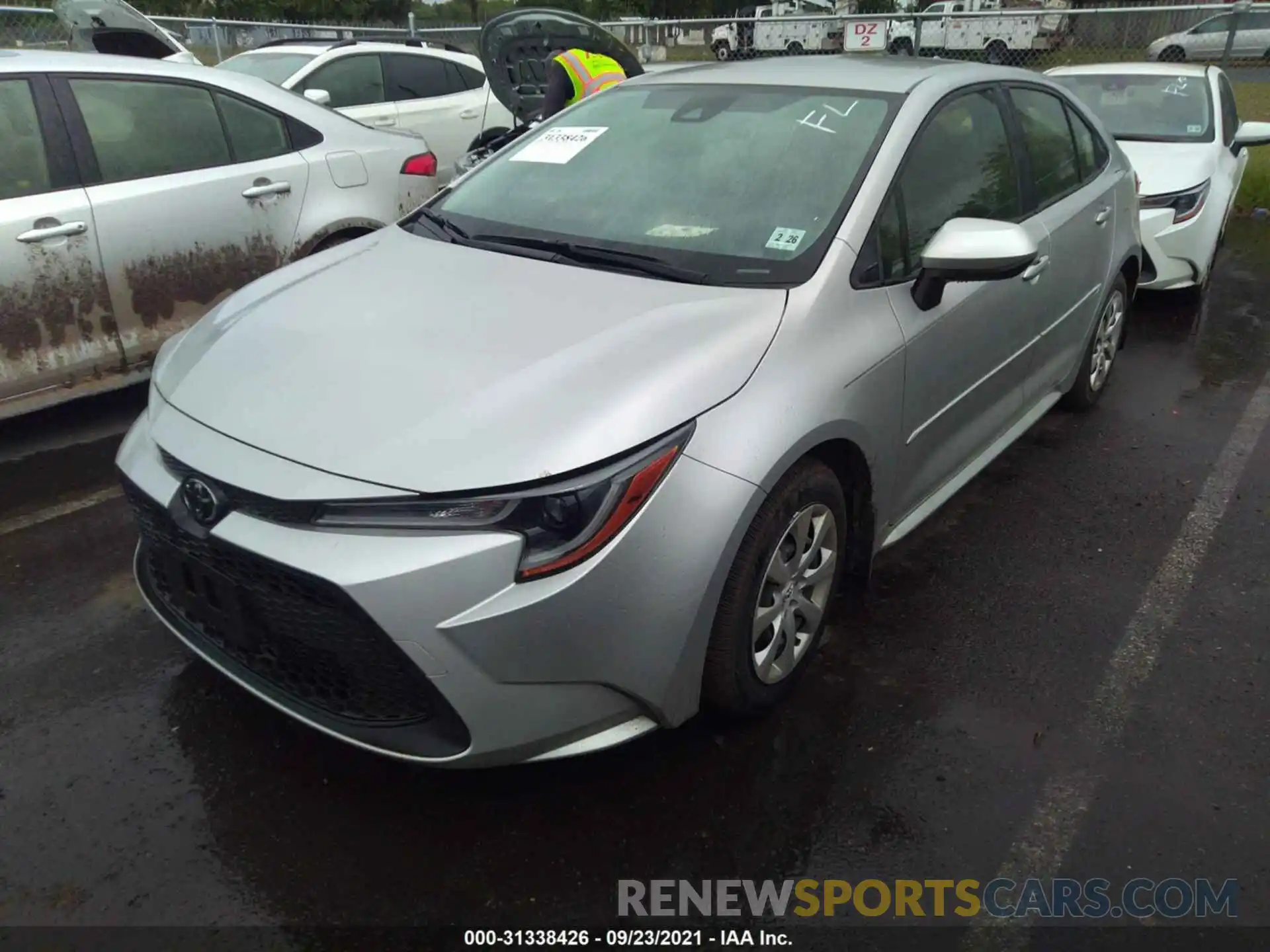 2 Photograph of a damaged car JTDEPMAE0MJ130301 TOYOTA COROLLA 2021